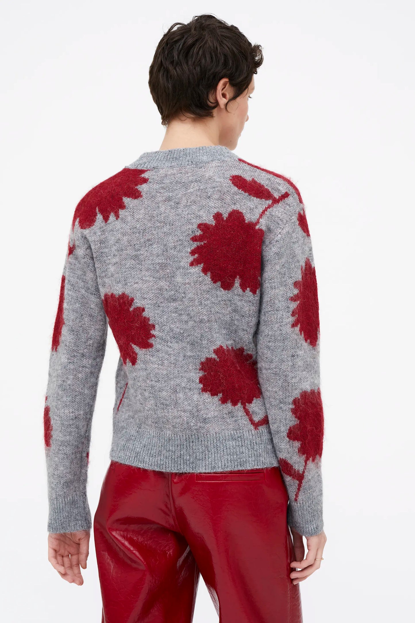 Doria printed jacquard sweater
