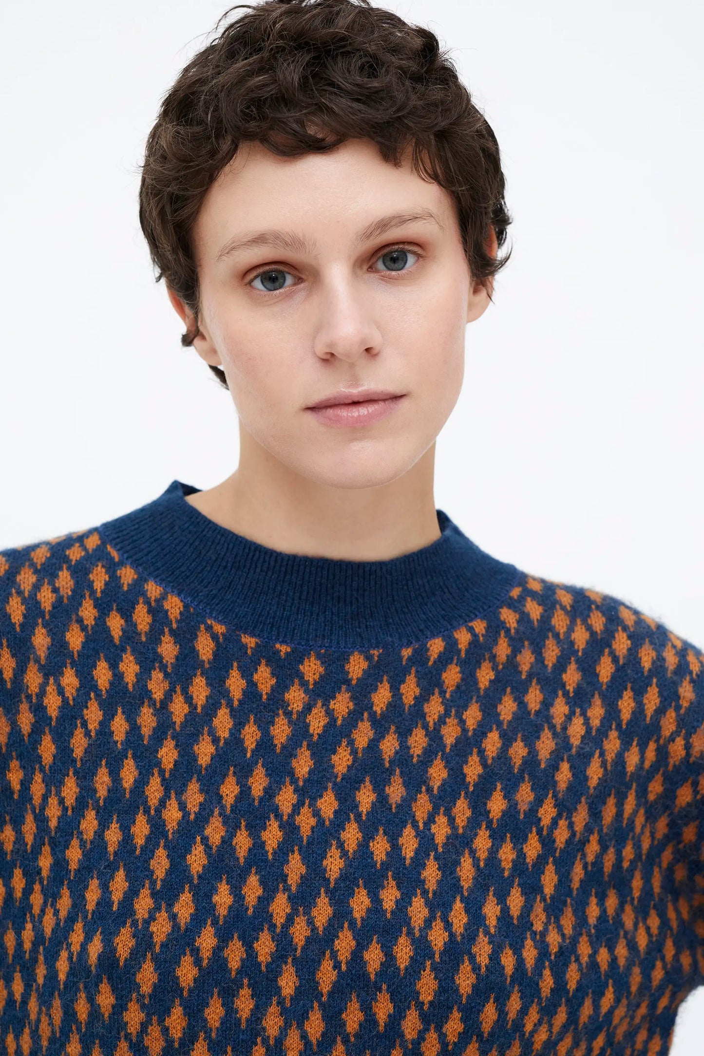 Rain Printed Jacquard Sweater