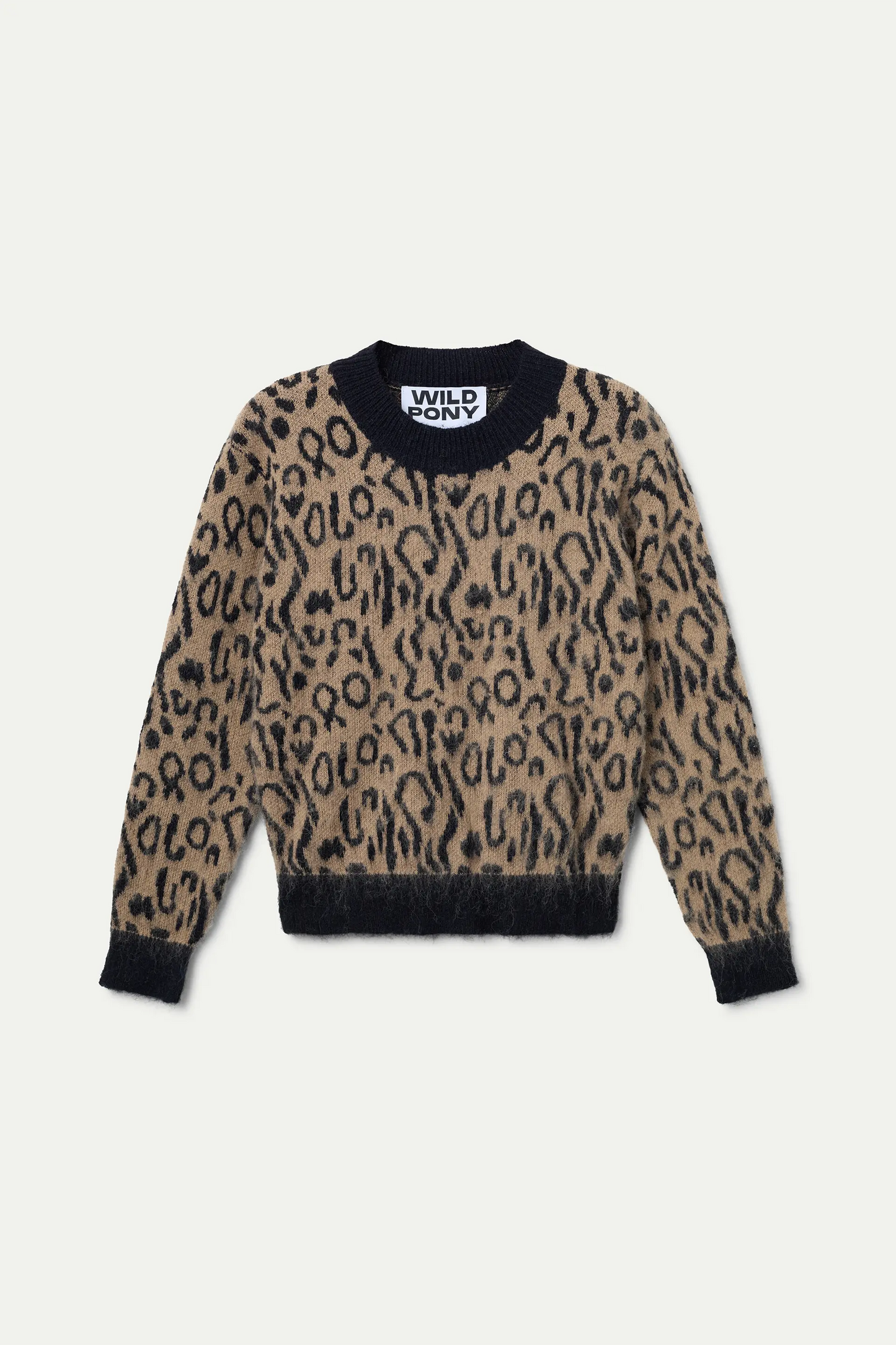 Jersey animal print color marrón