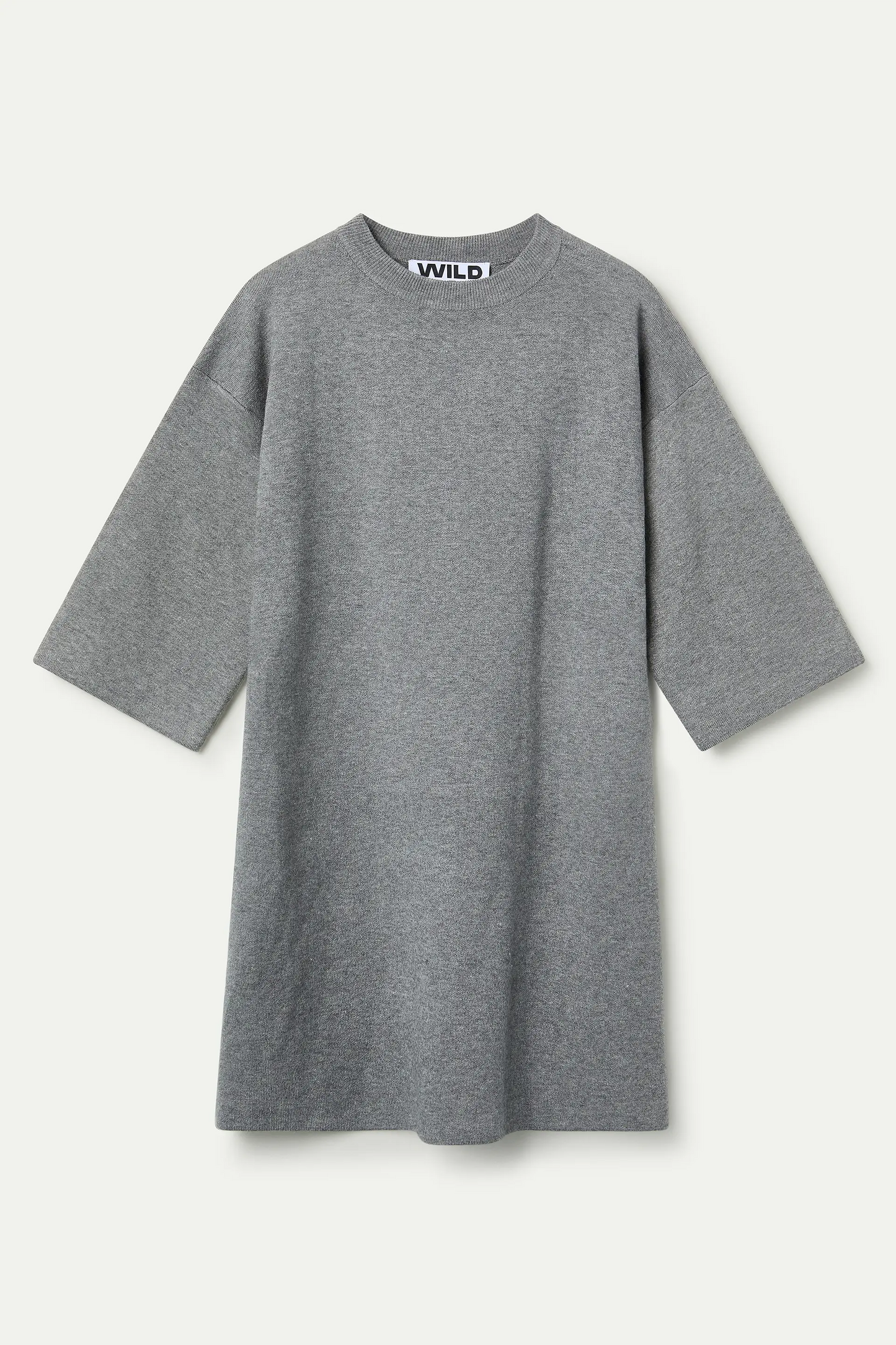 Vestido punto corto gris