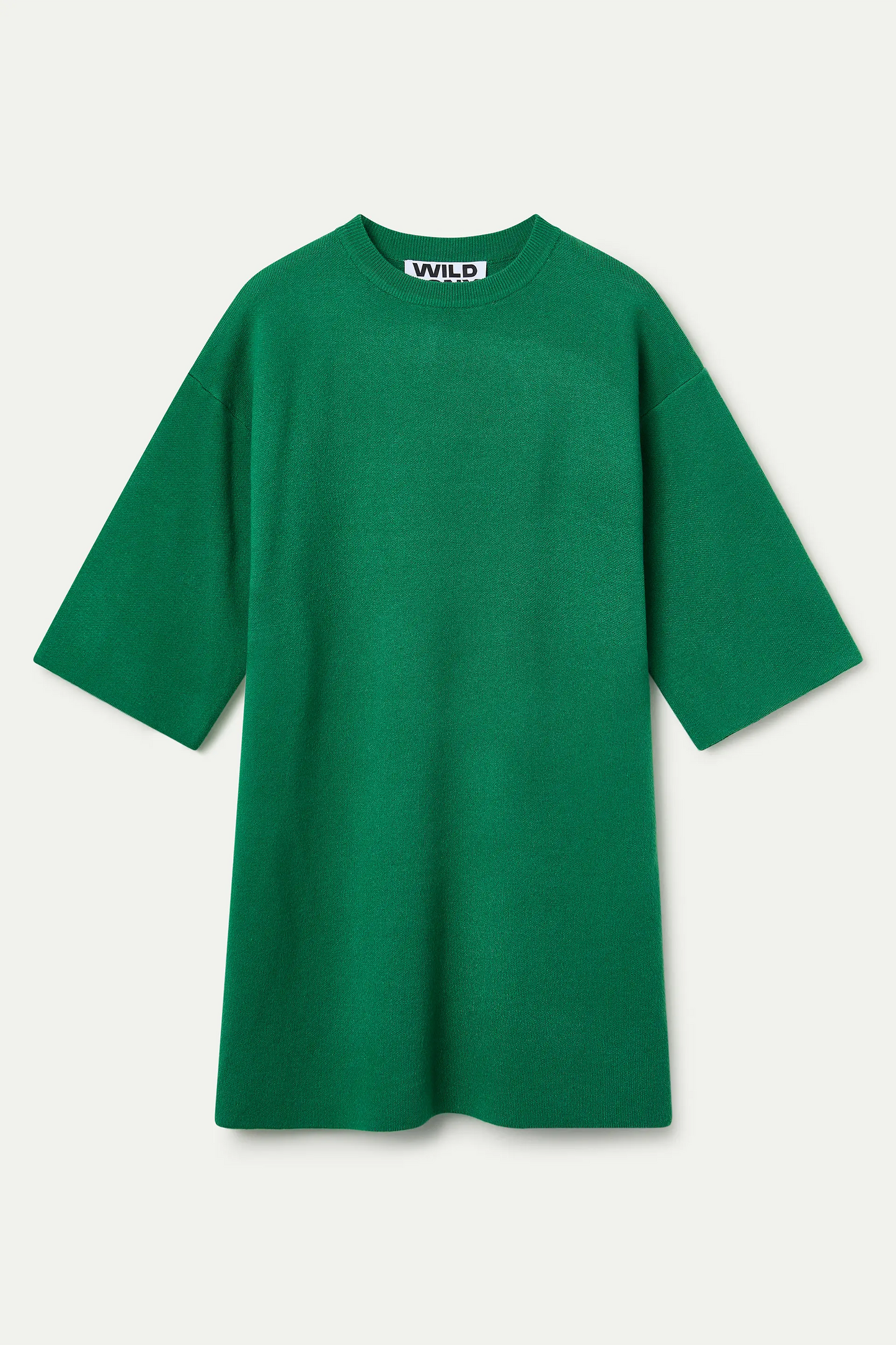 Vestido corto punto verde