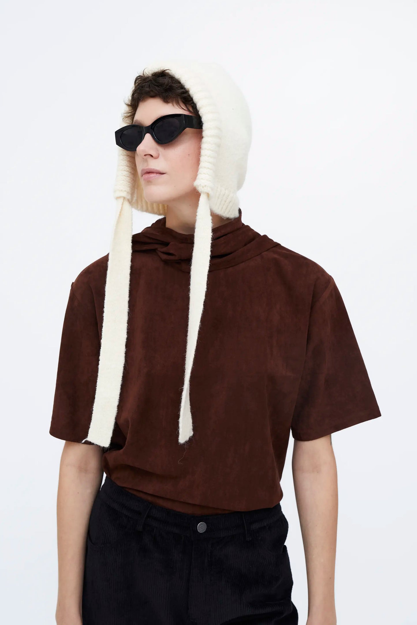 Gorro punto suave blanco