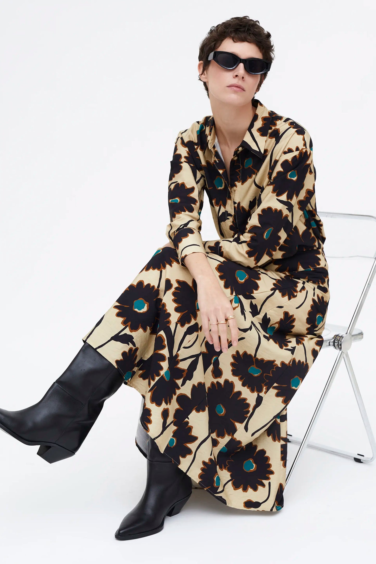 Camisa floral estampado Giardina