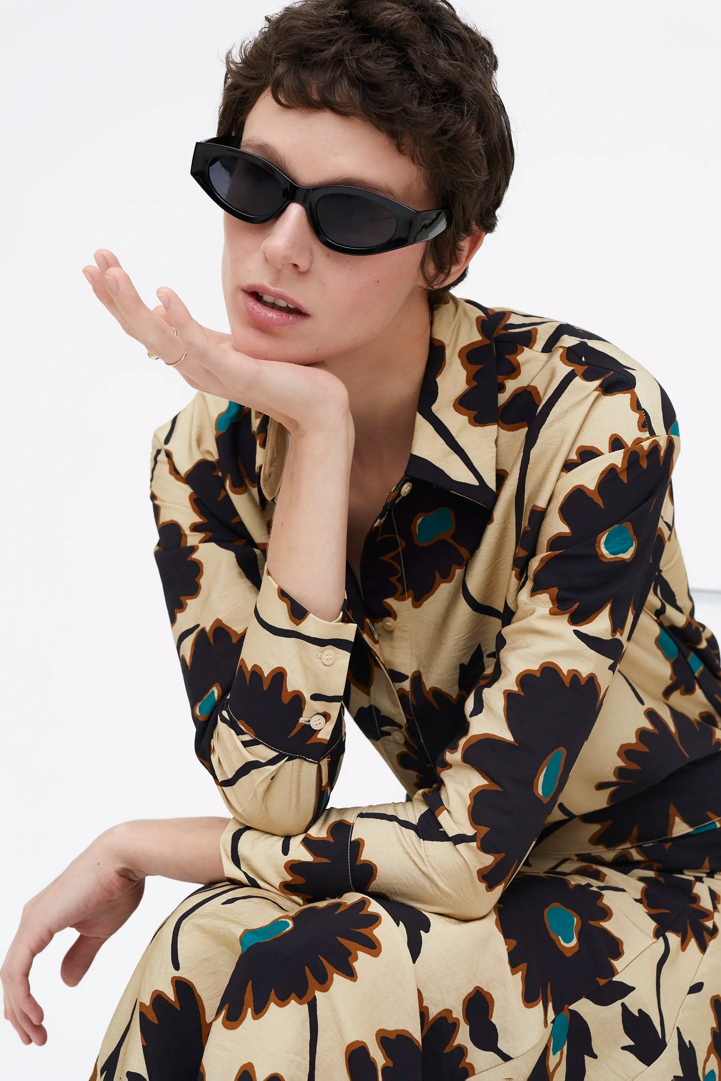 Camisa floral estampado Giardina