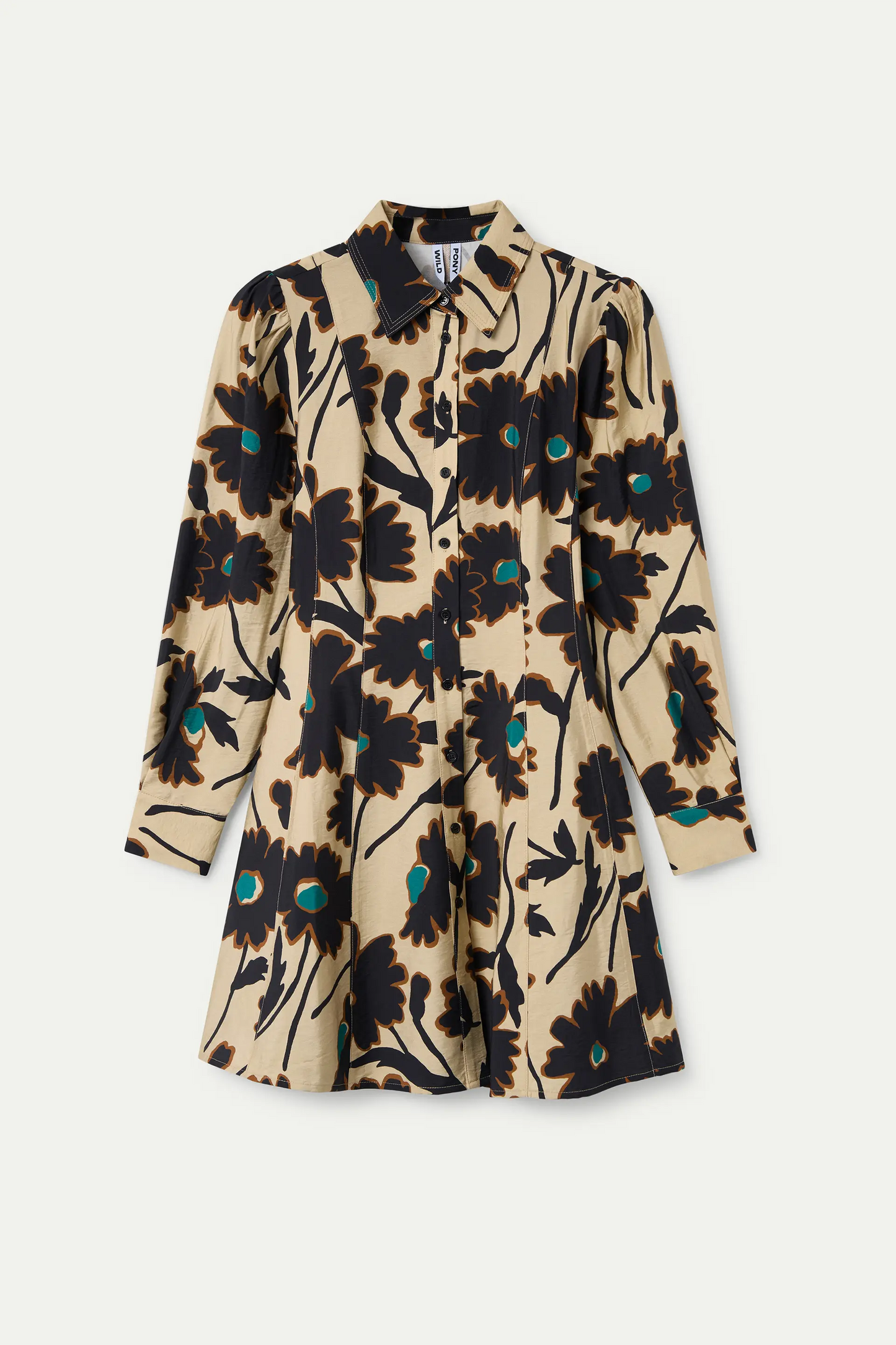 Vestido corto floral estampado Giardina