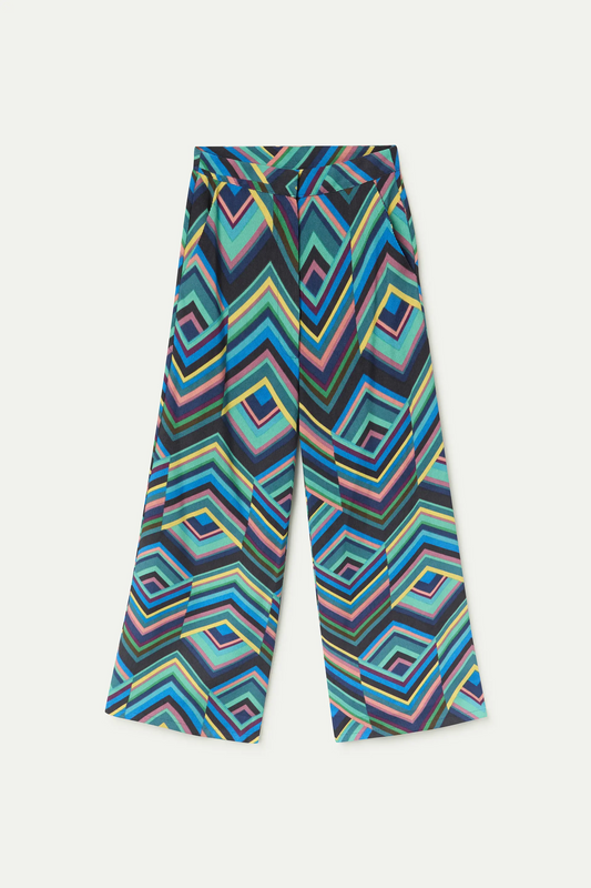 Pantalón con estampado Peacock