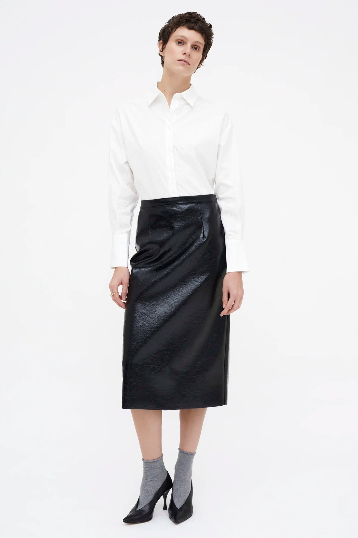 Camisa blanca popelin 100% algodón