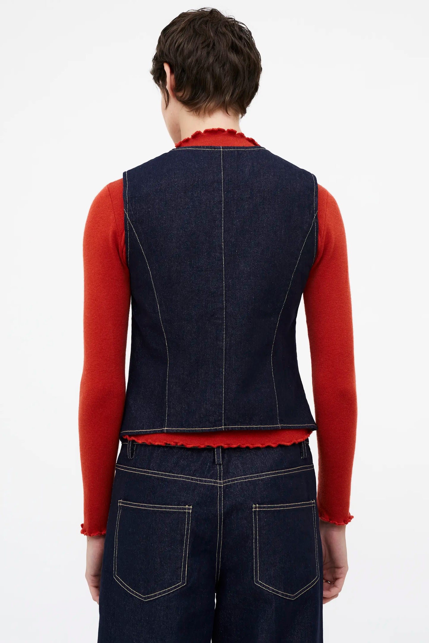 Chaleco vaquero azul