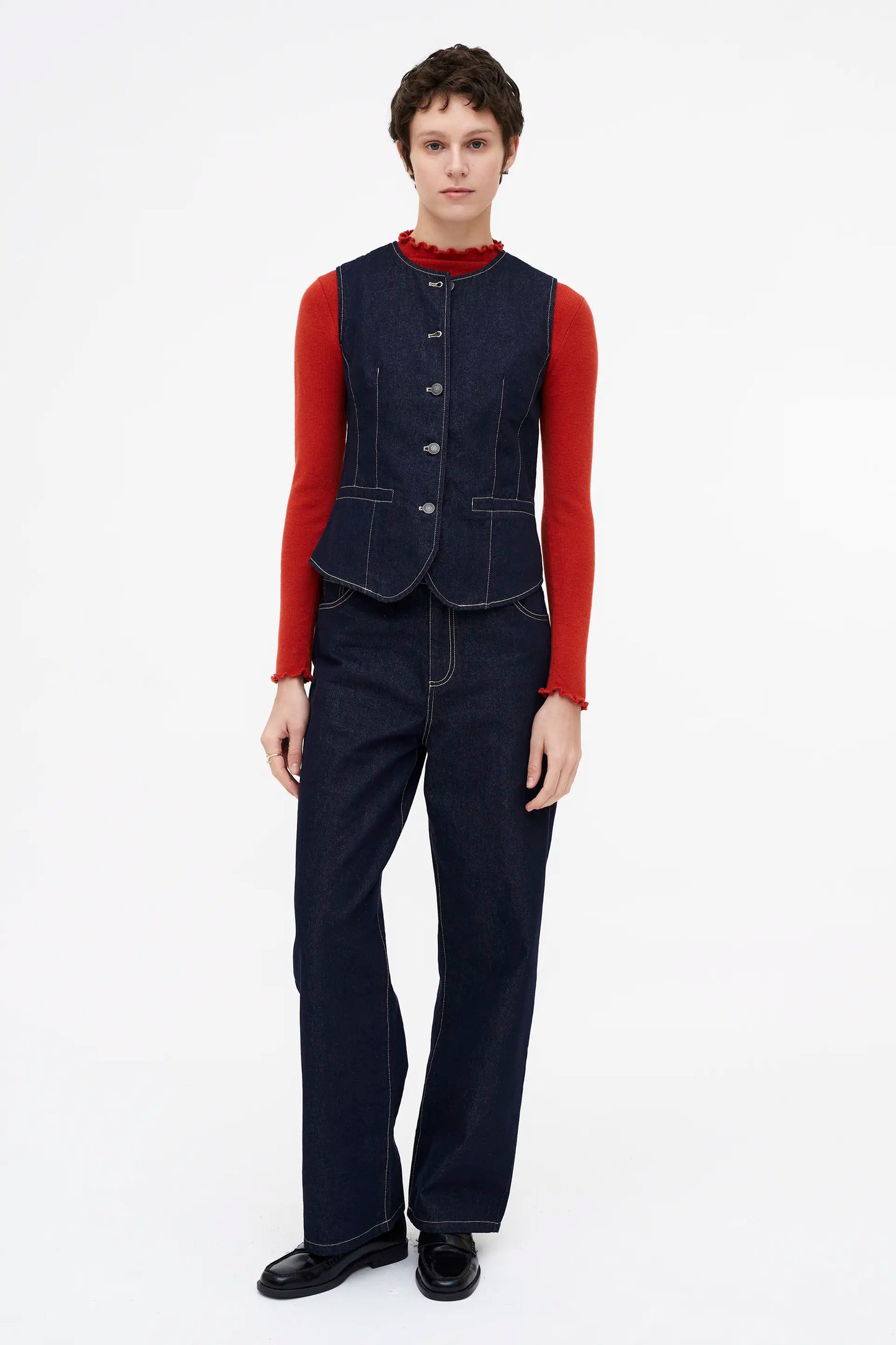 Chaleco vaquero azul