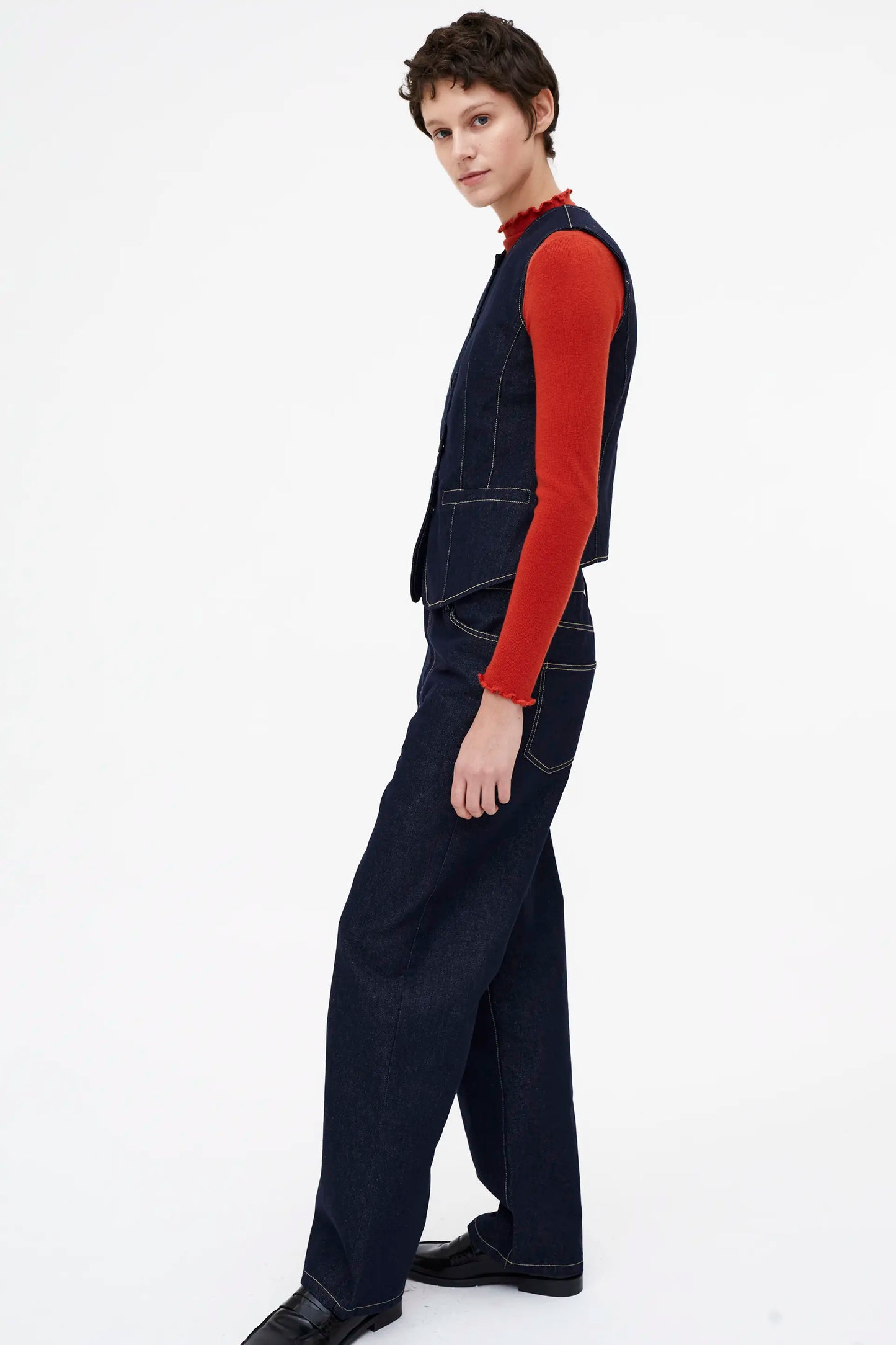 Chaleco vaquero azul