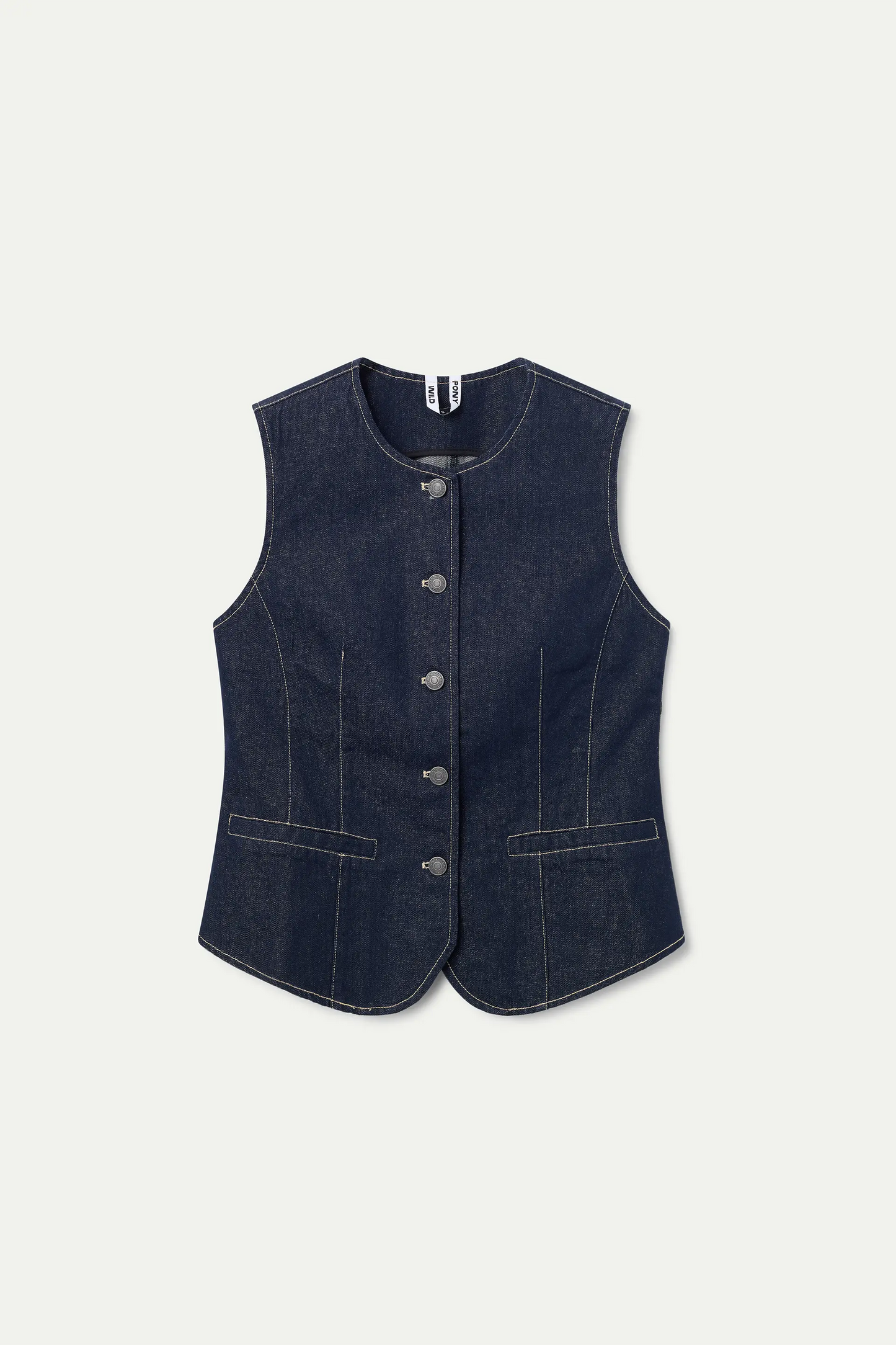 Chaleco vaquero azul