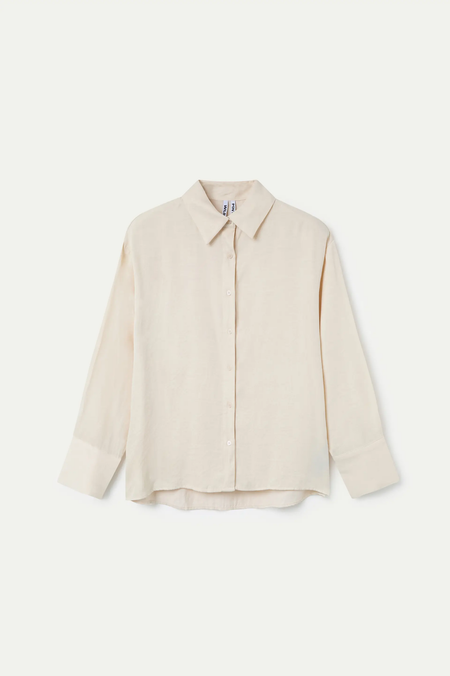 Camisa blanca crepé satinado