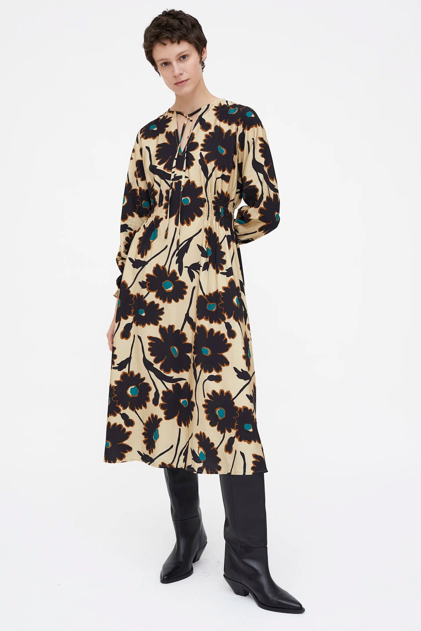 Vestido Midi floral estampado Giardina