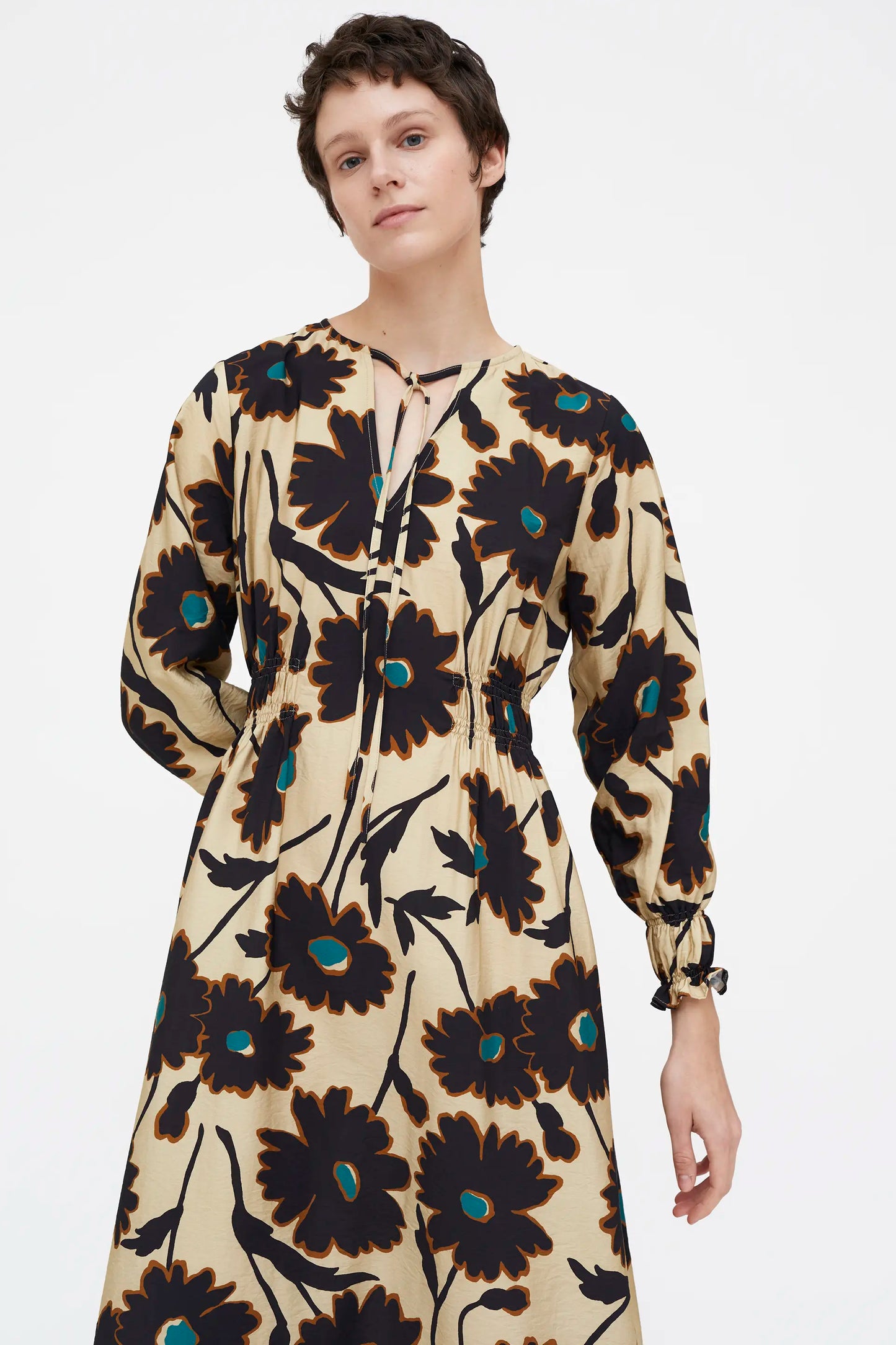 Vestido Midi floral estampado Giardina