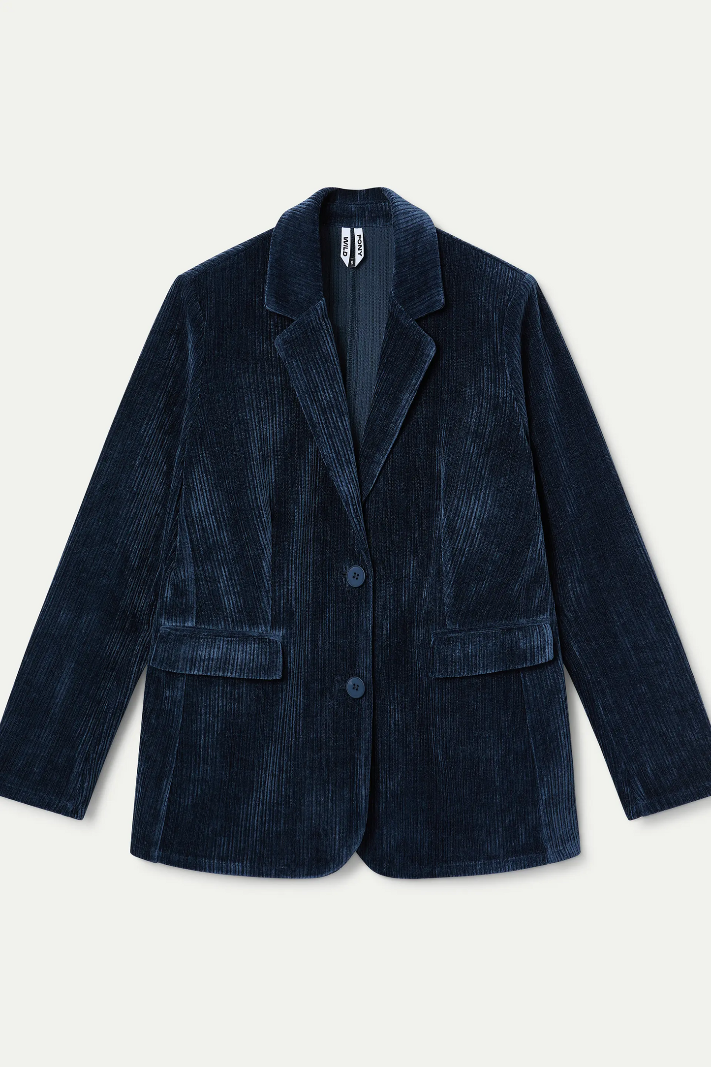 Blazer pana de terciopelo Navy Blue