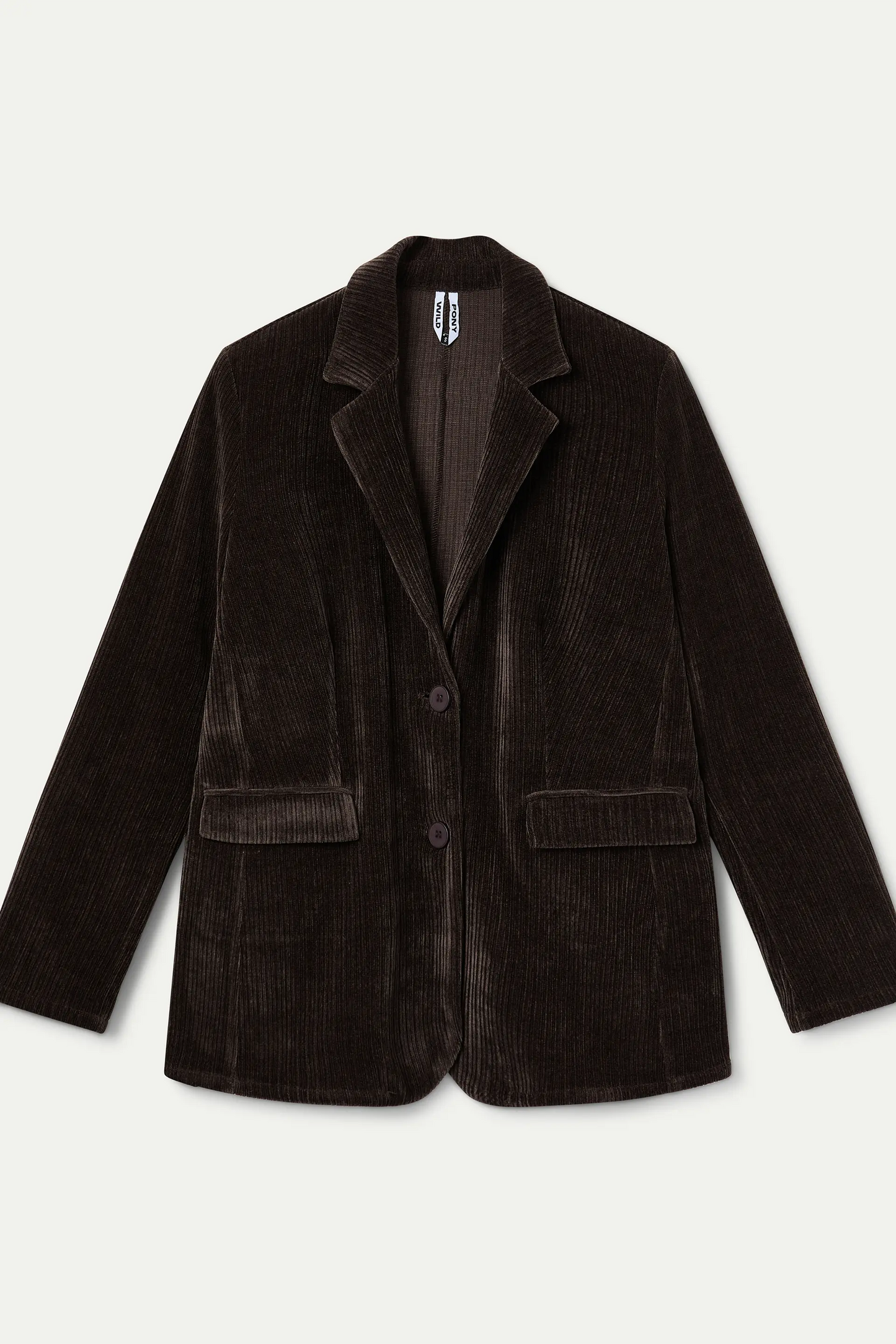 Blazer pana de terciopelo marrón