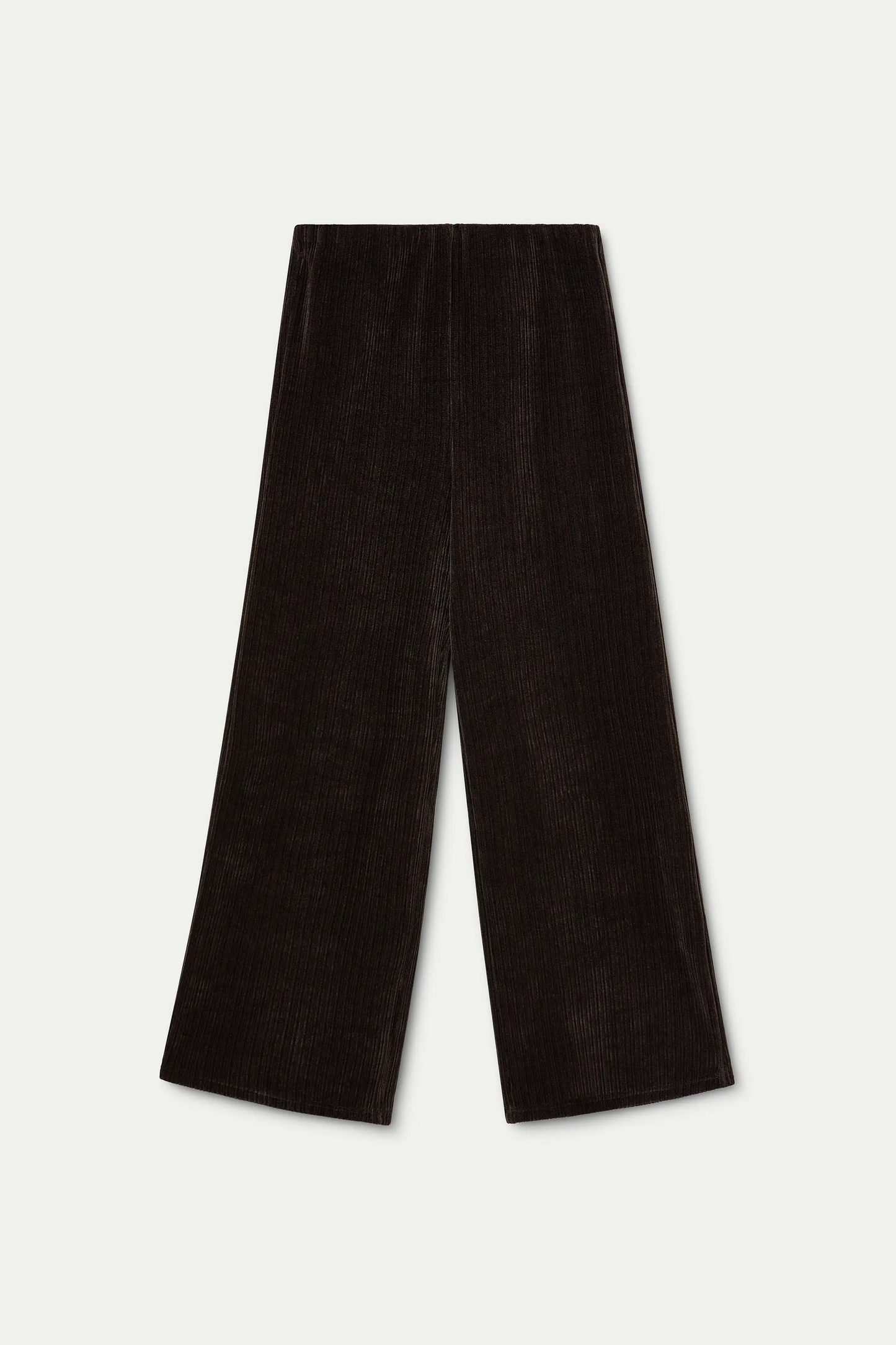 Pantalón de traje pana de terciopelo marrón