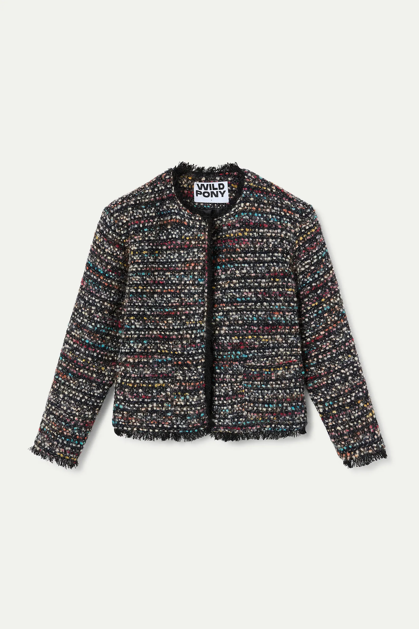Multicoloured tweed jacket