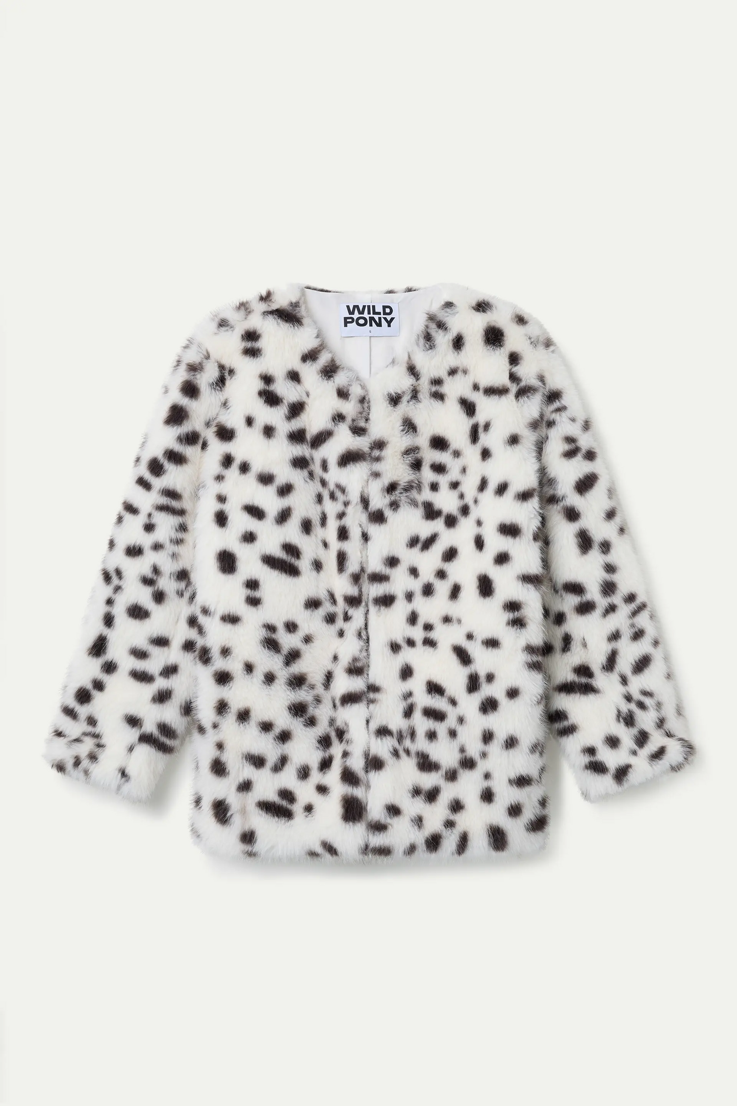 Abrigo efecto pelo animal print