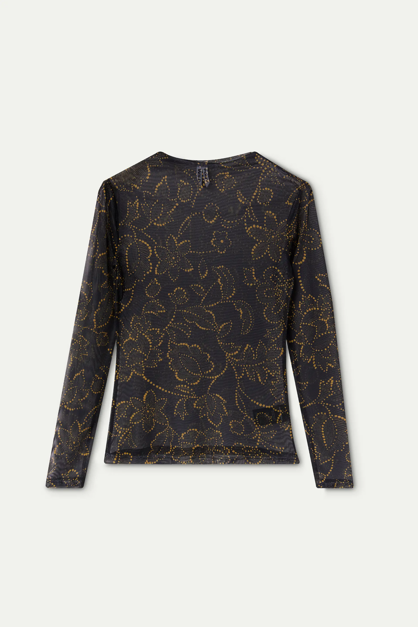 Top malla estampado Mustard Flower