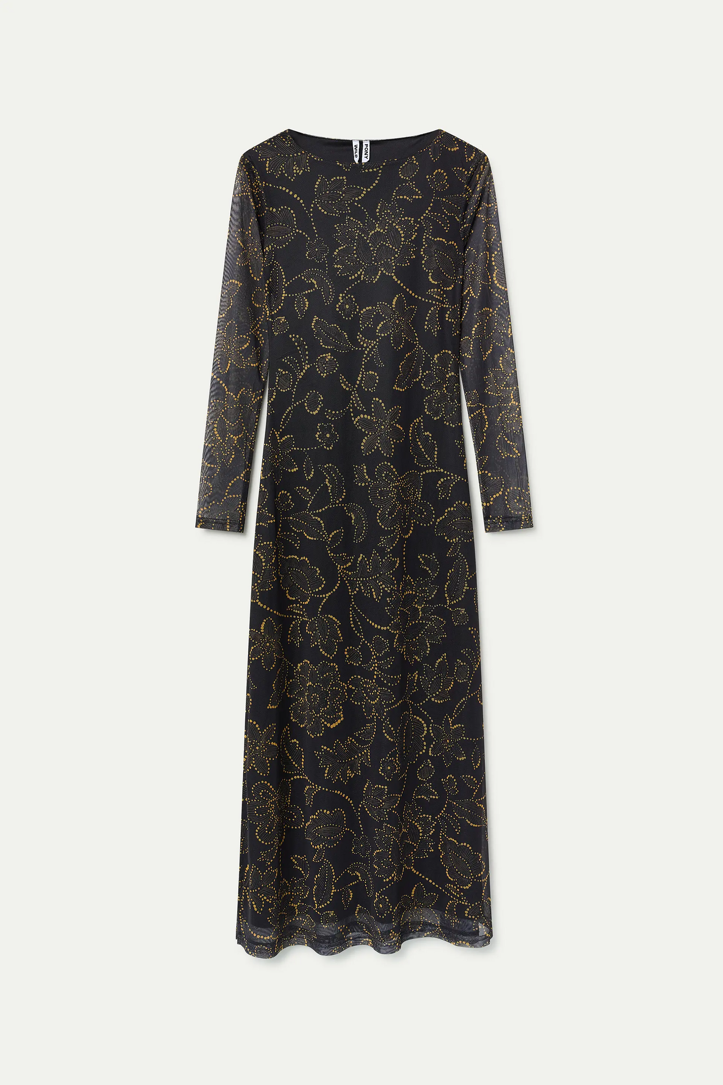 Vestido largo estampado Mustard Flower