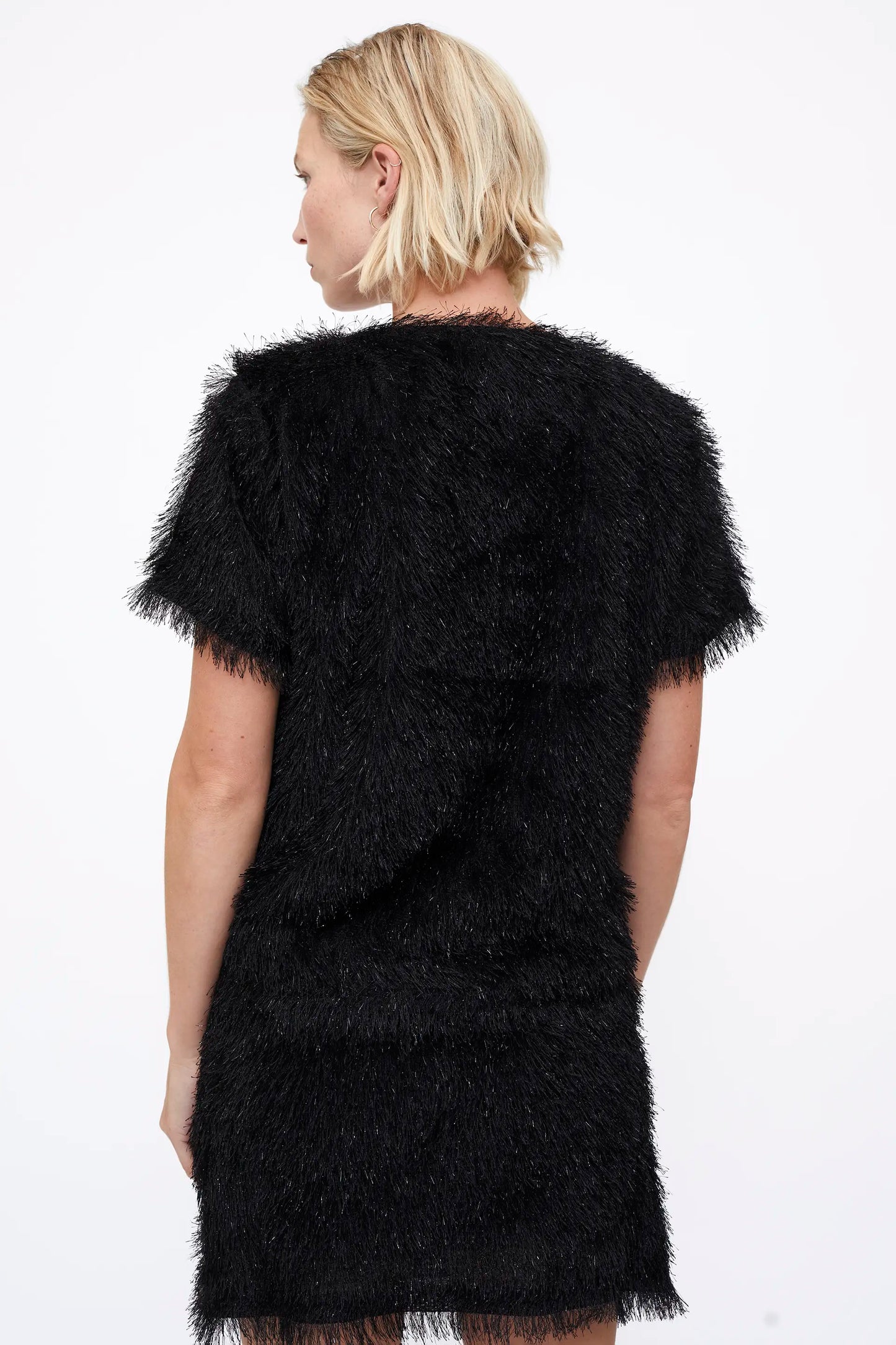 Top negro con hilos Lurex