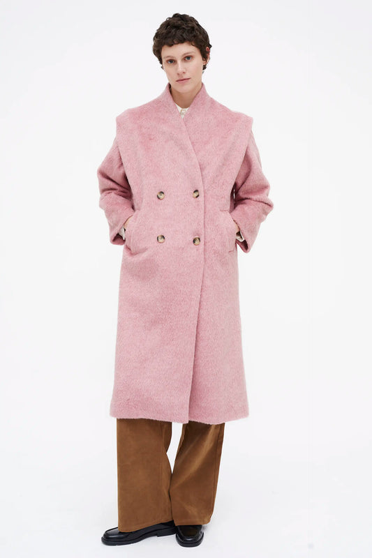 Long pink coat