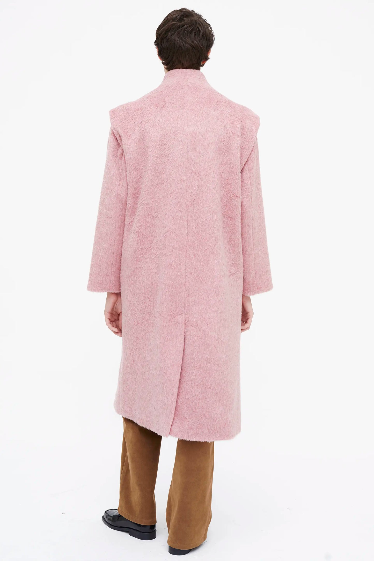 Abrigo largo rosado