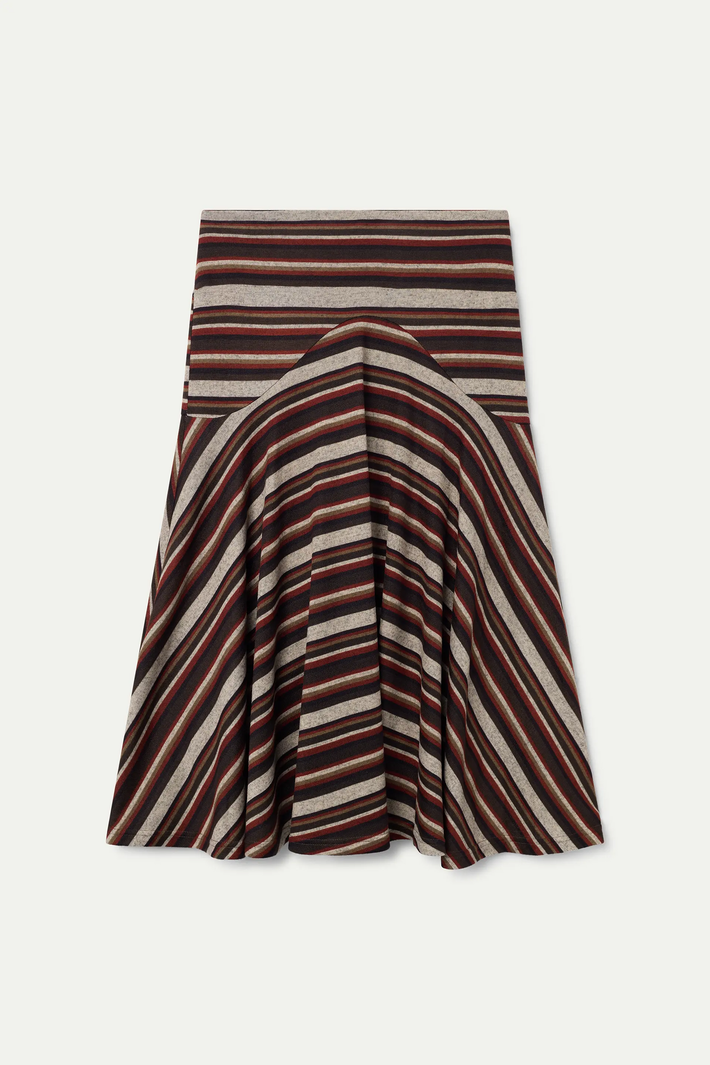 Falda Midi rayas multicolor