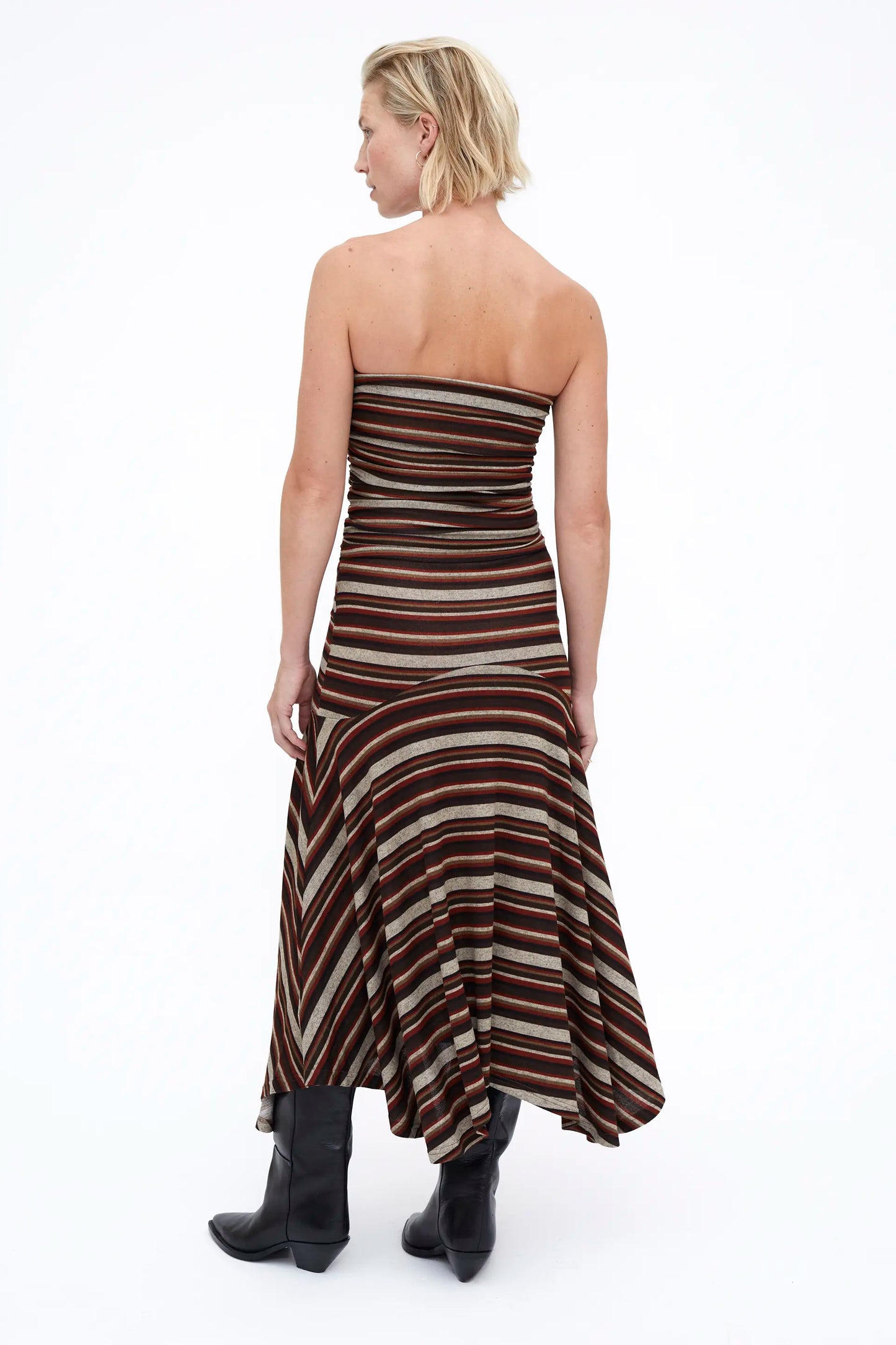 Vestido Midi rayas multicolor