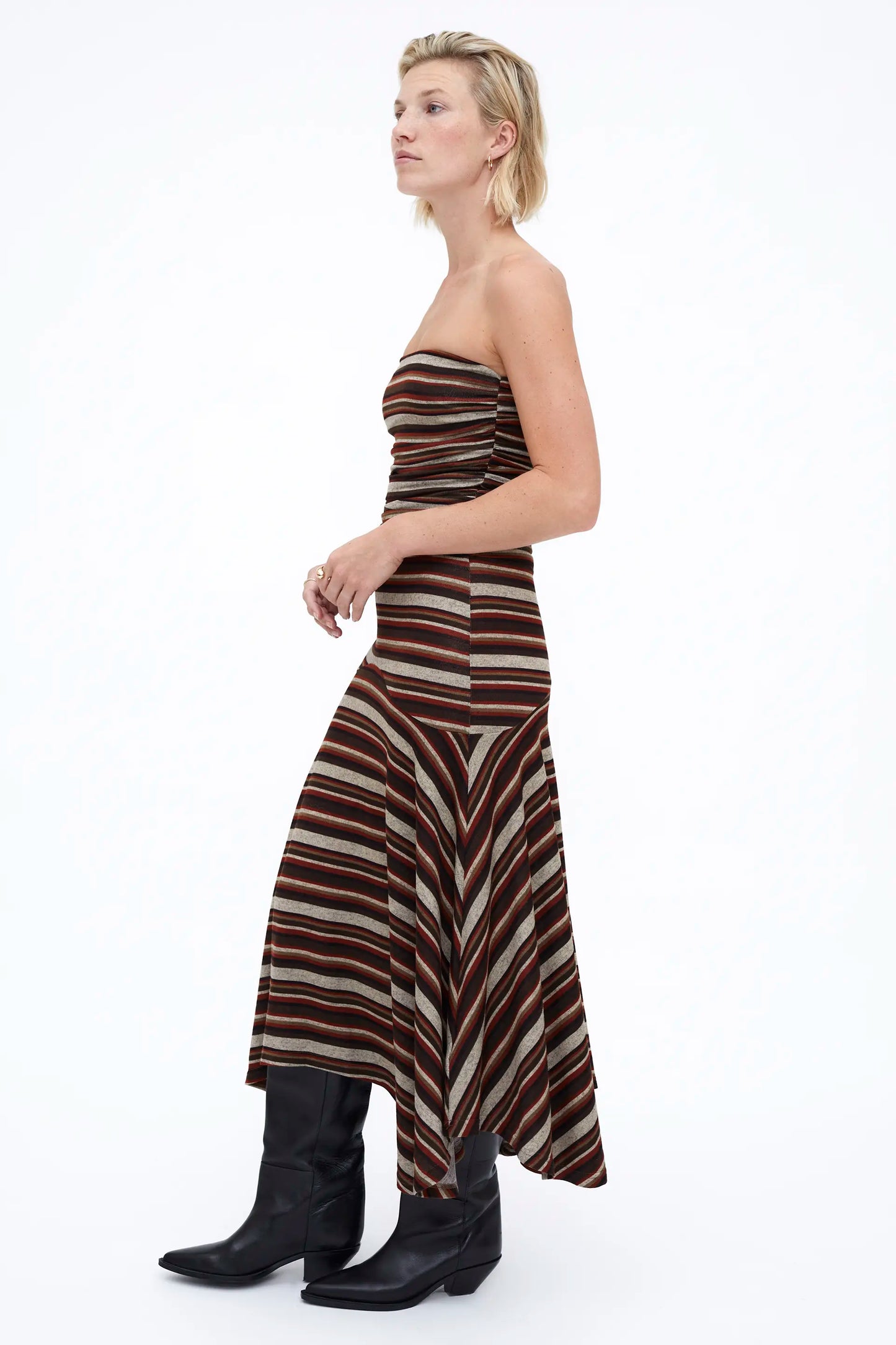 Vestido Midi rayas multicolor