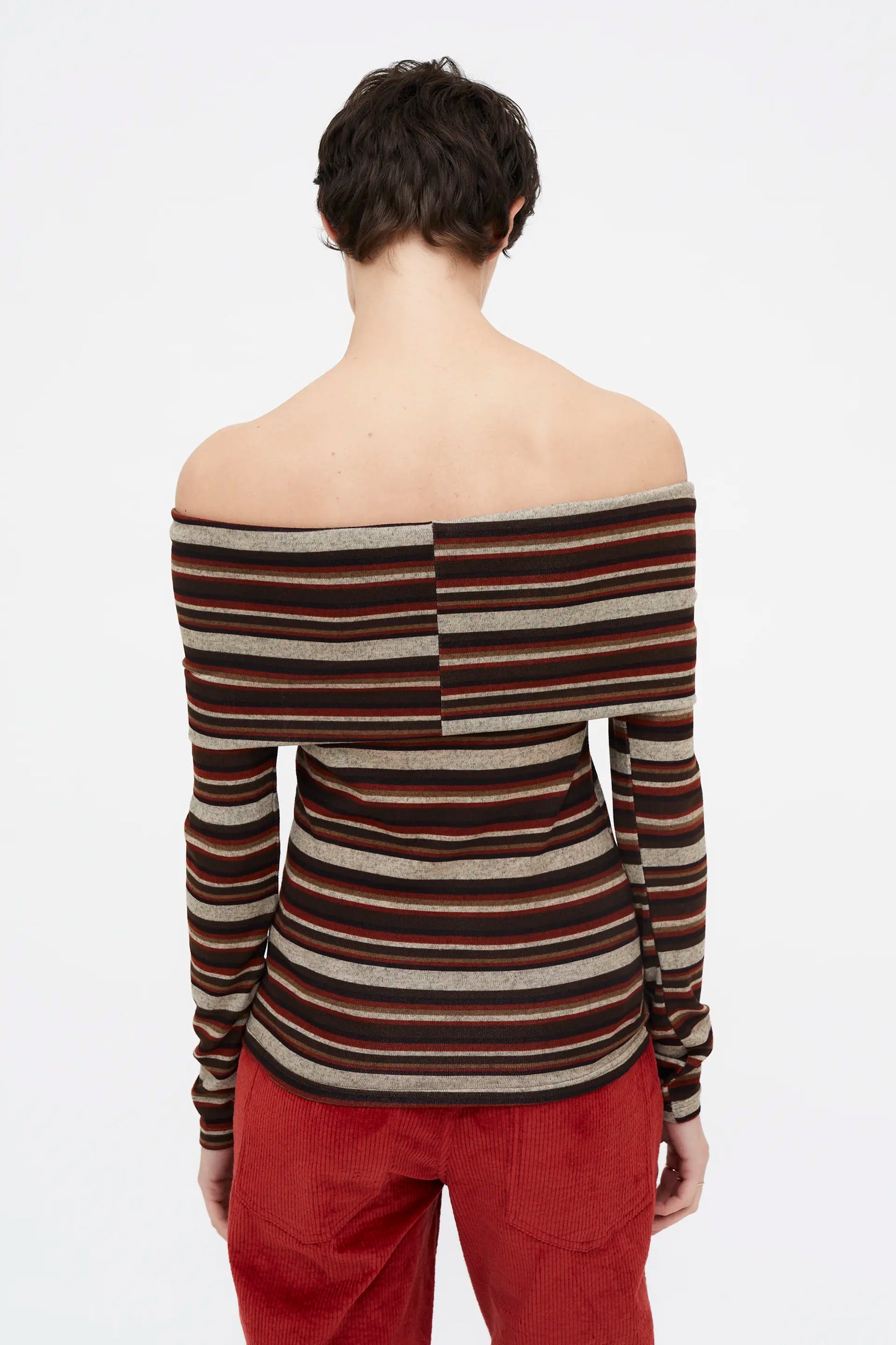 Top de rayas multicolor