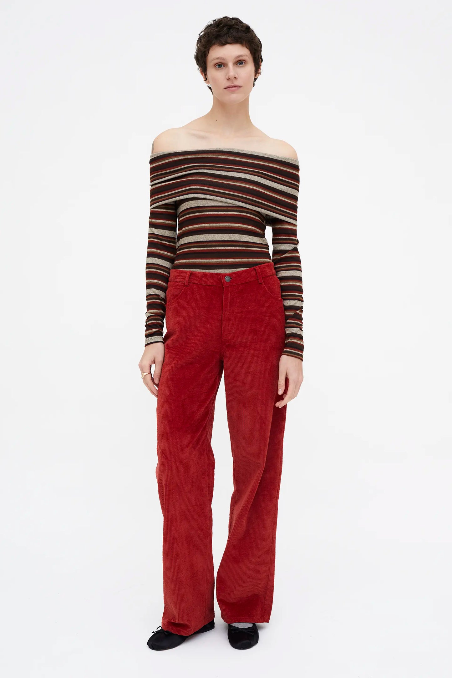 Top de rayas multicolor