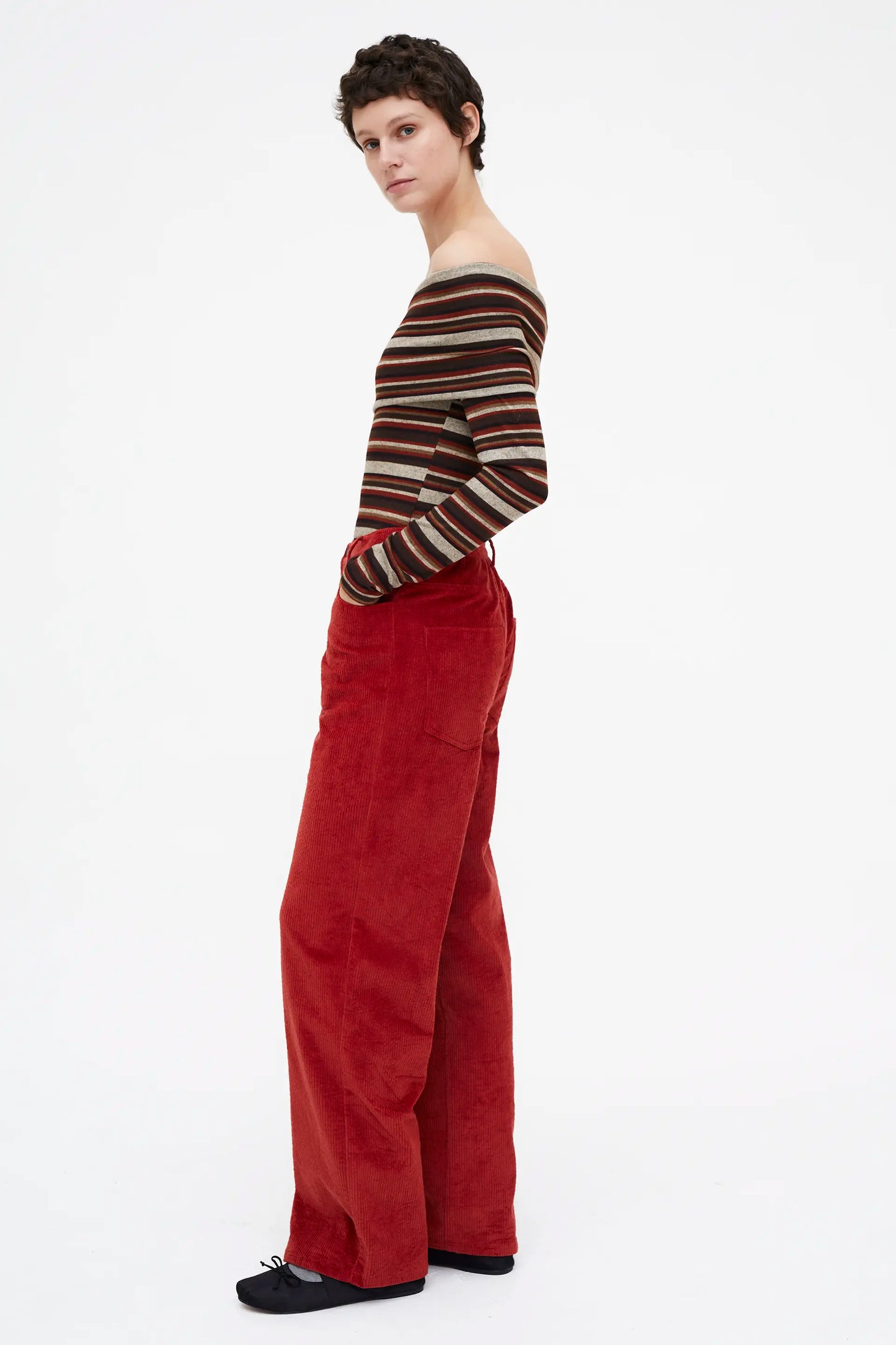 Top de rayas multicolor