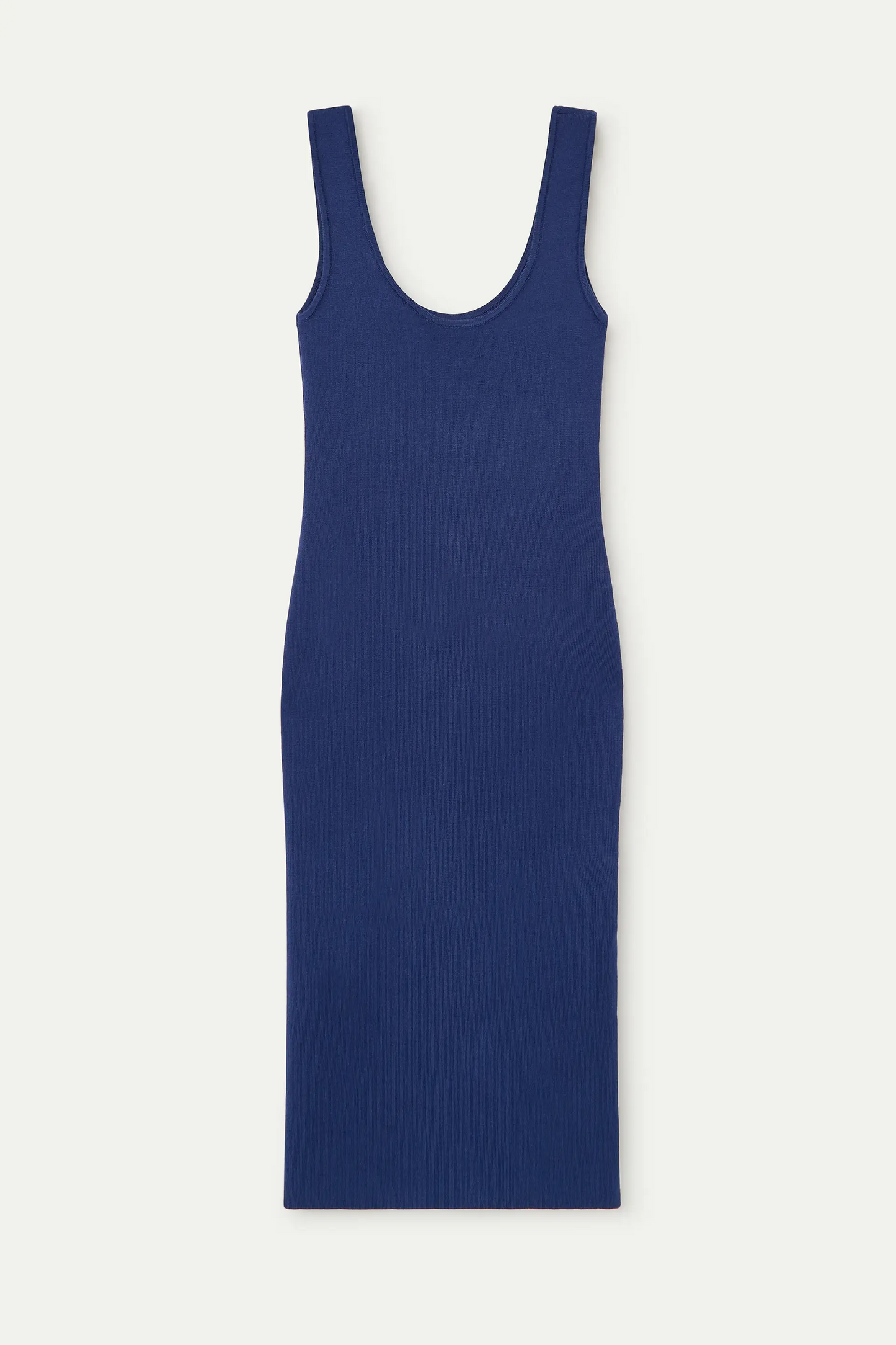 Vestido midi punto navy blue