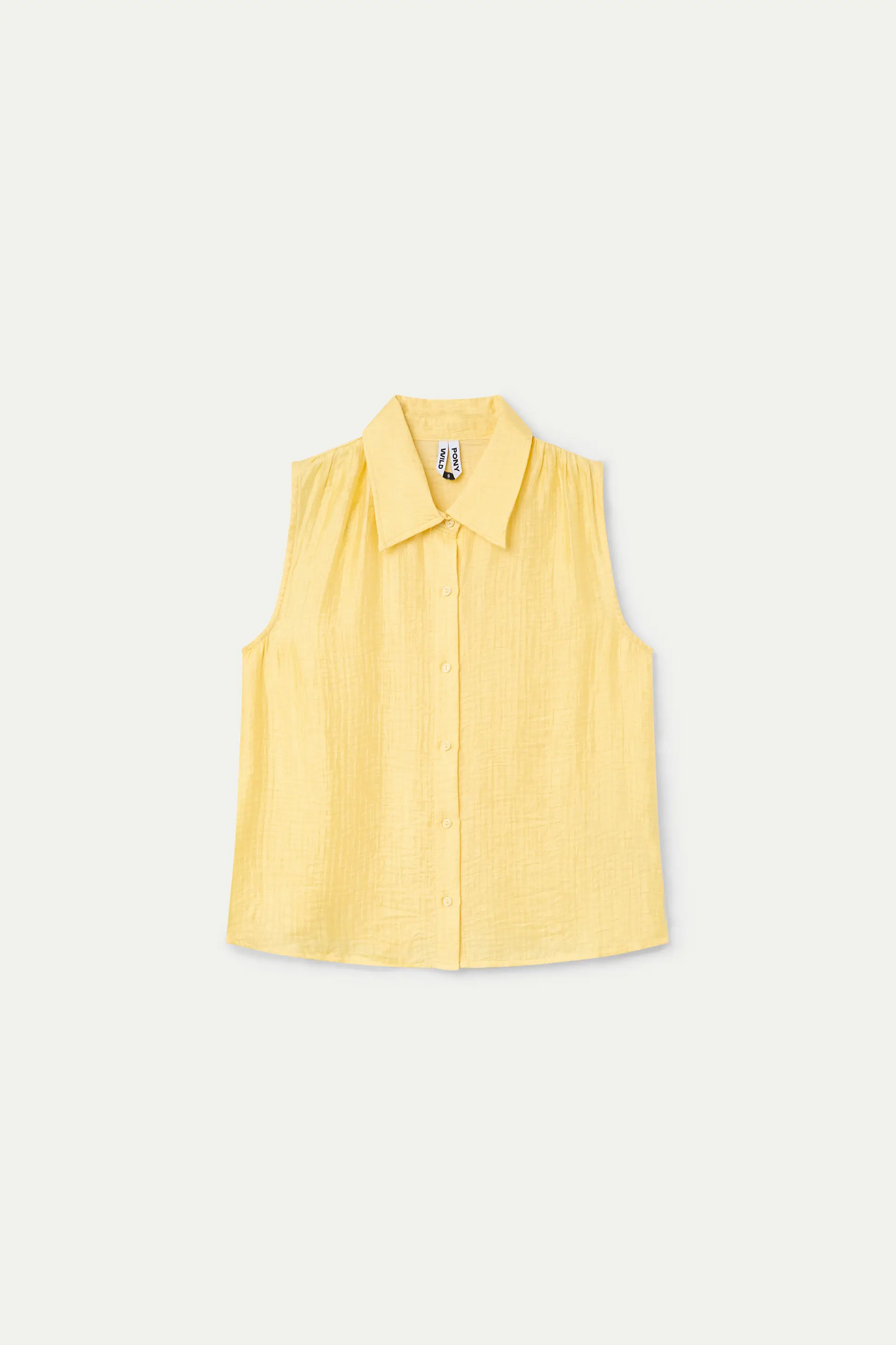 Camisa con textura amarilla