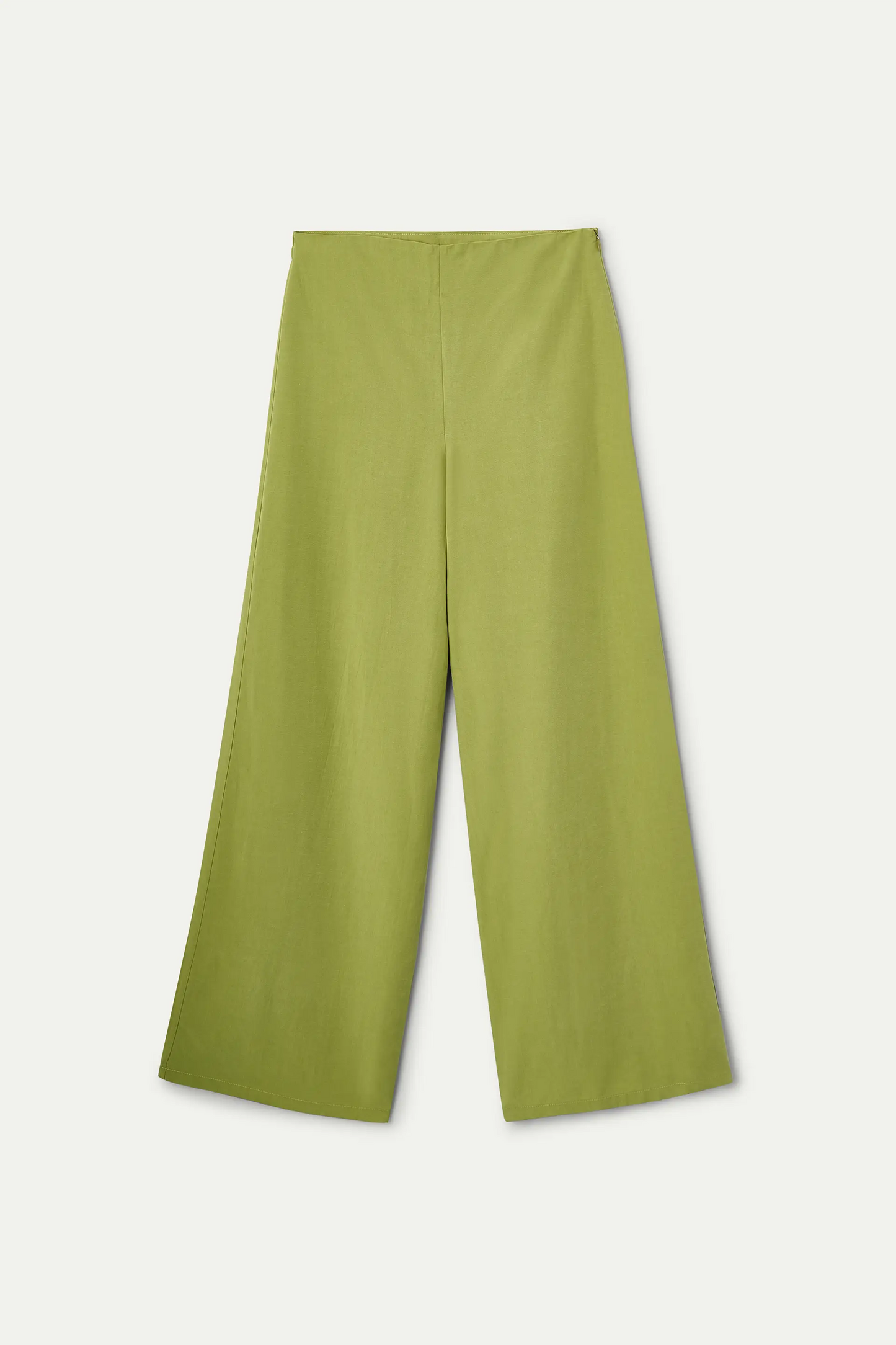 Pantalón wide leg verde