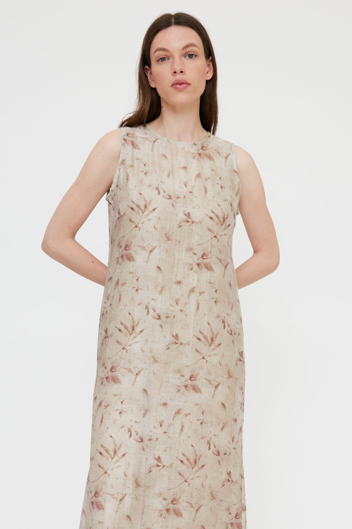 Vestido largo  con estampado Tie Dye