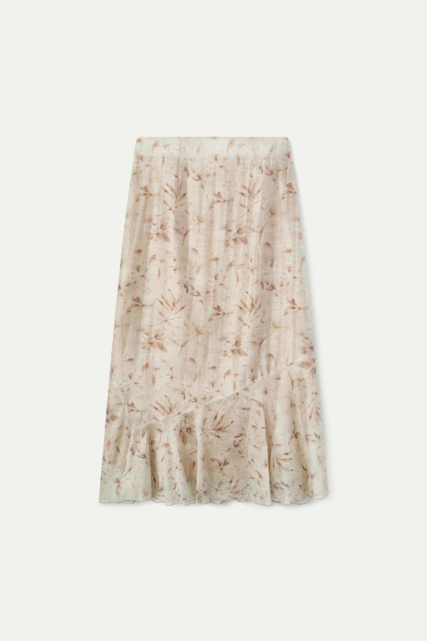 Falda larga con estampado Tie Dye