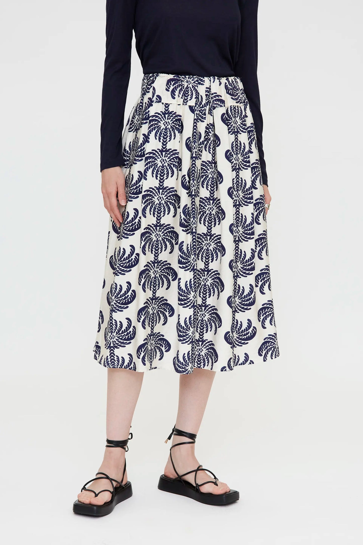 Palms Spring print skirt