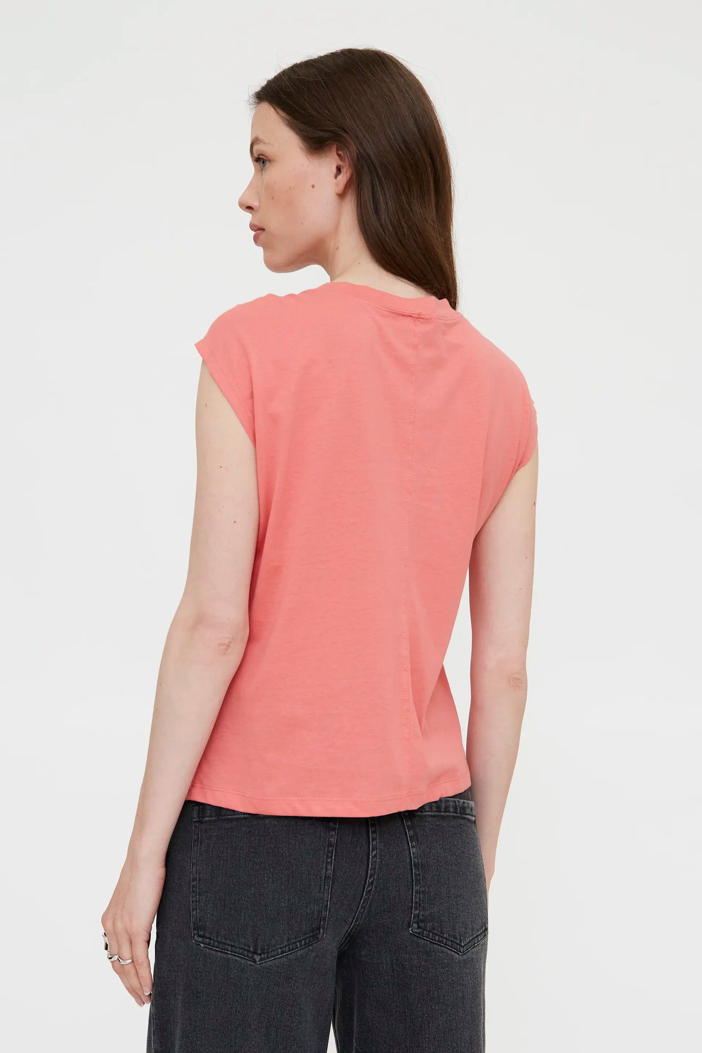 Coral knotted t-shirt 100% cotton