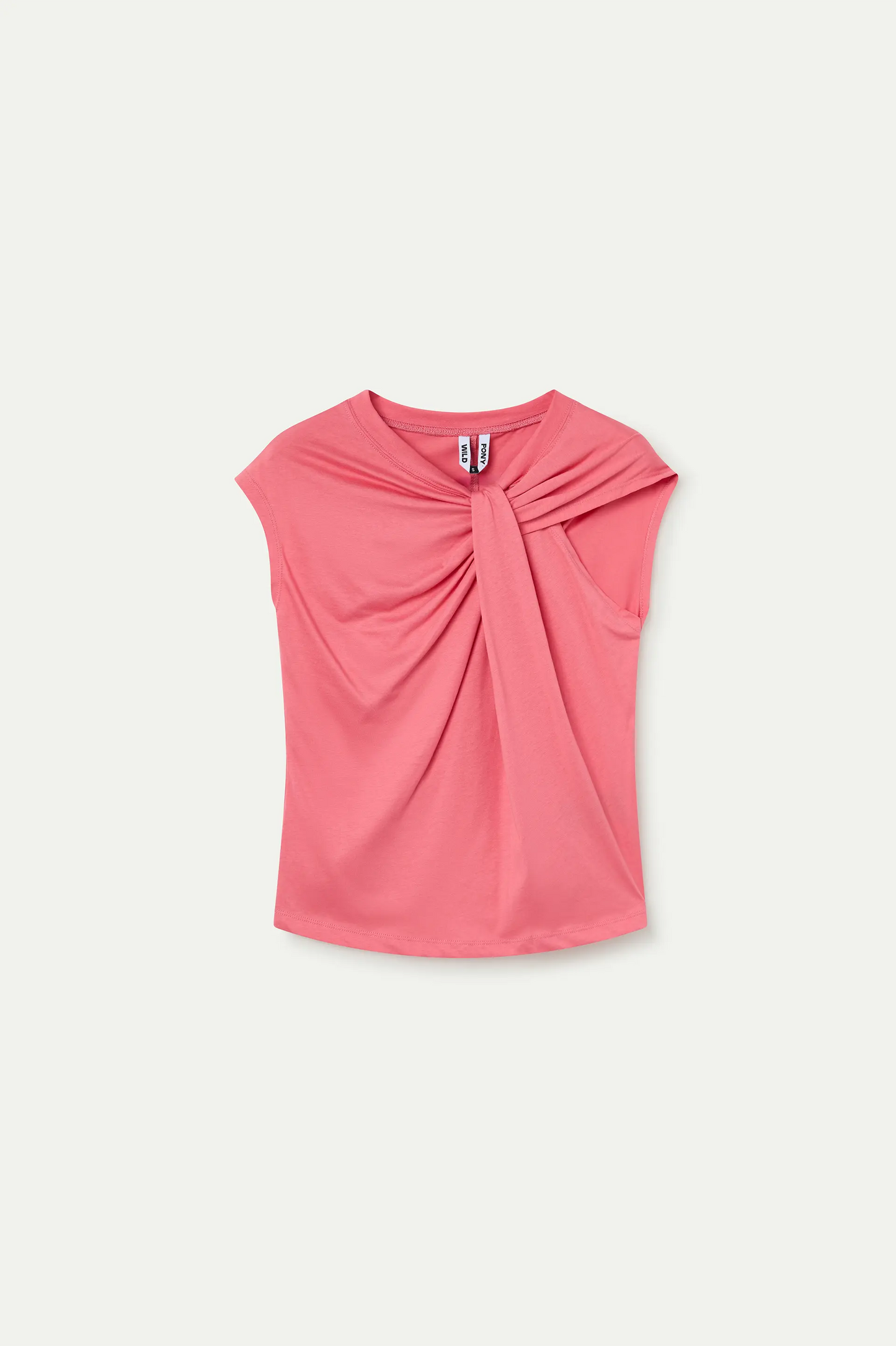 Coral knotted t-shirt 100% cotton