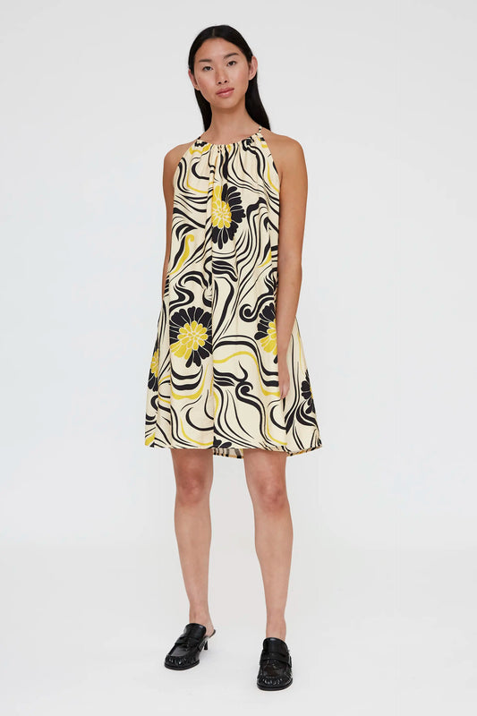 Vestido corto con estampado Praga