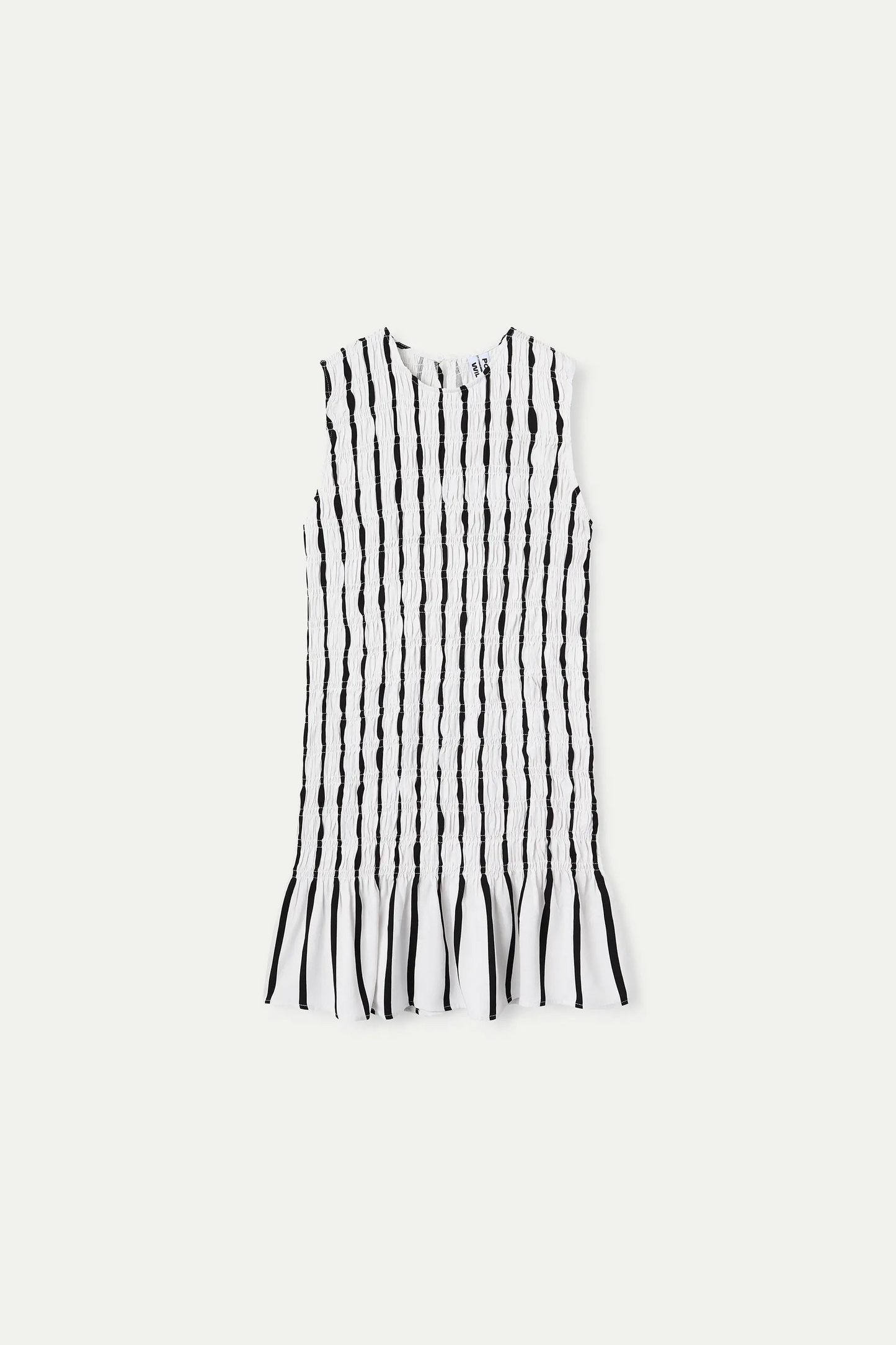 Vestido corto con estampado Grimaud White