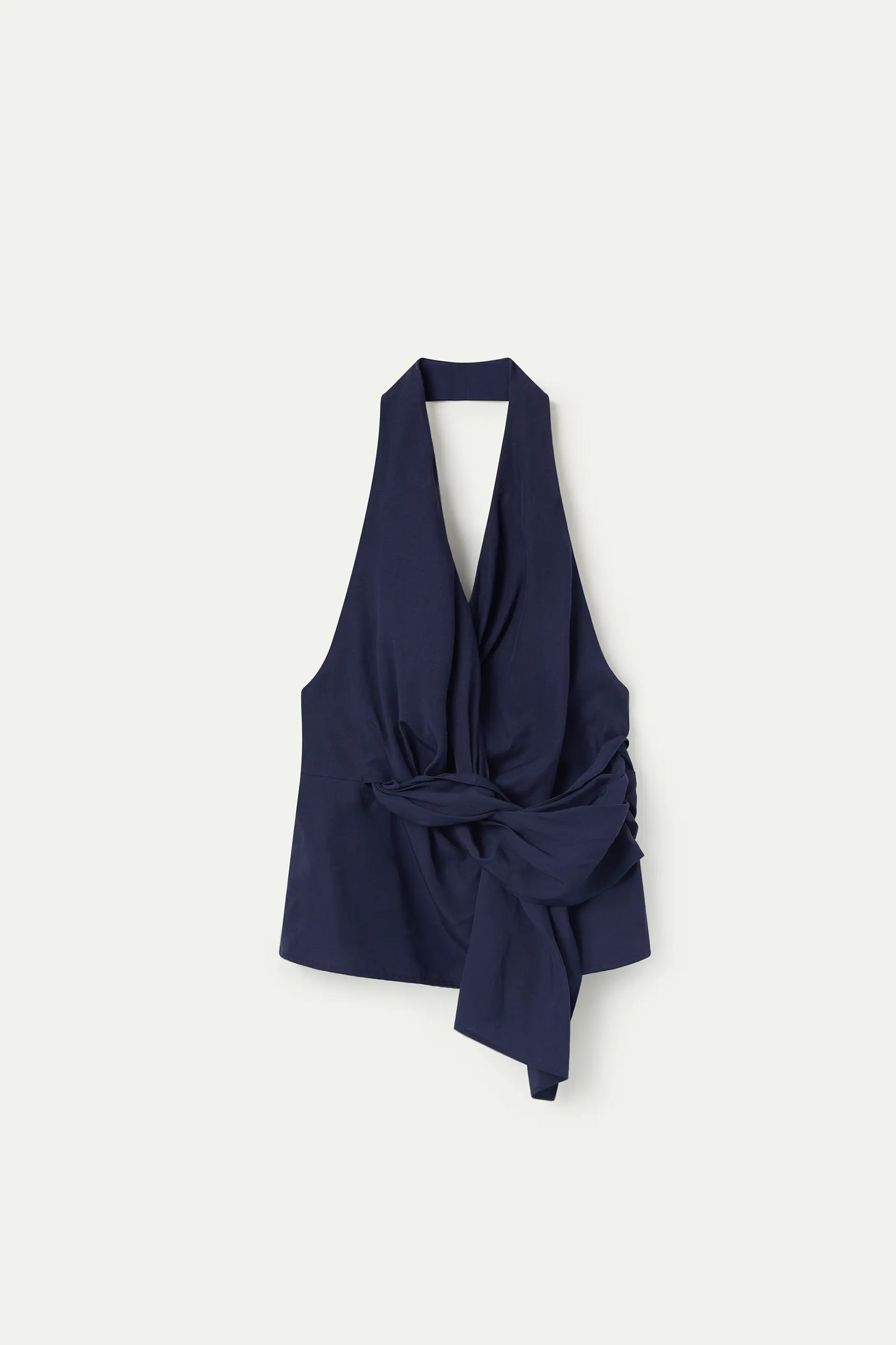 Top halter cruzado navy blue