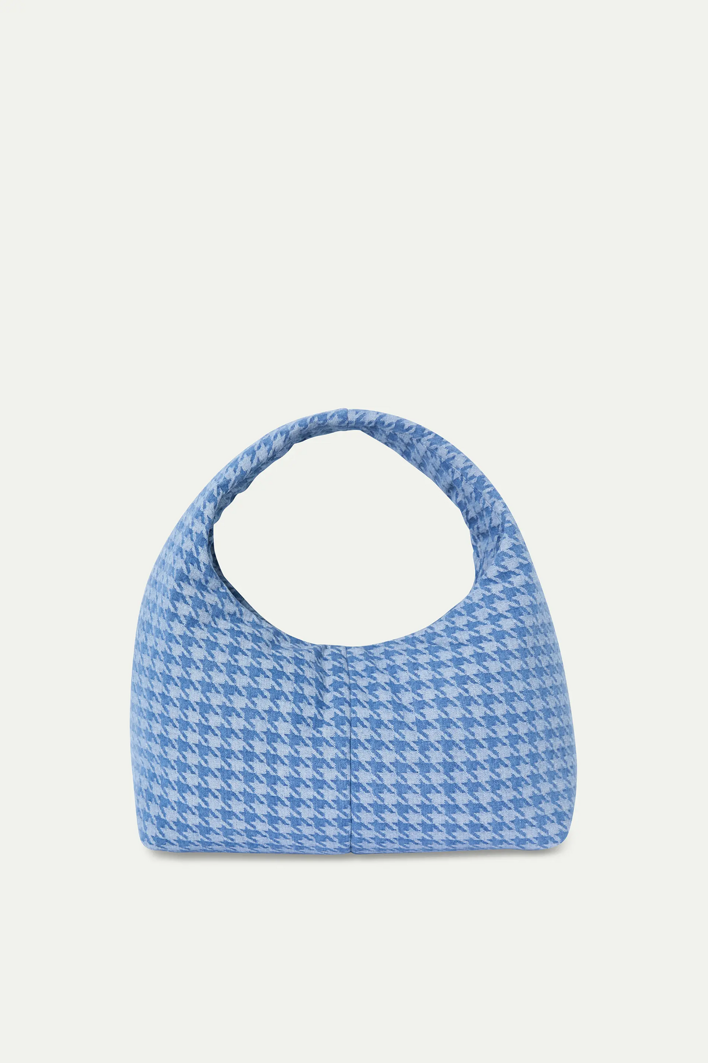 Blue houndstooth print bag