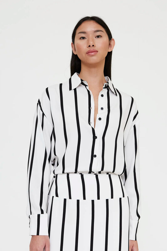 Camisa con estampado Grimaud White