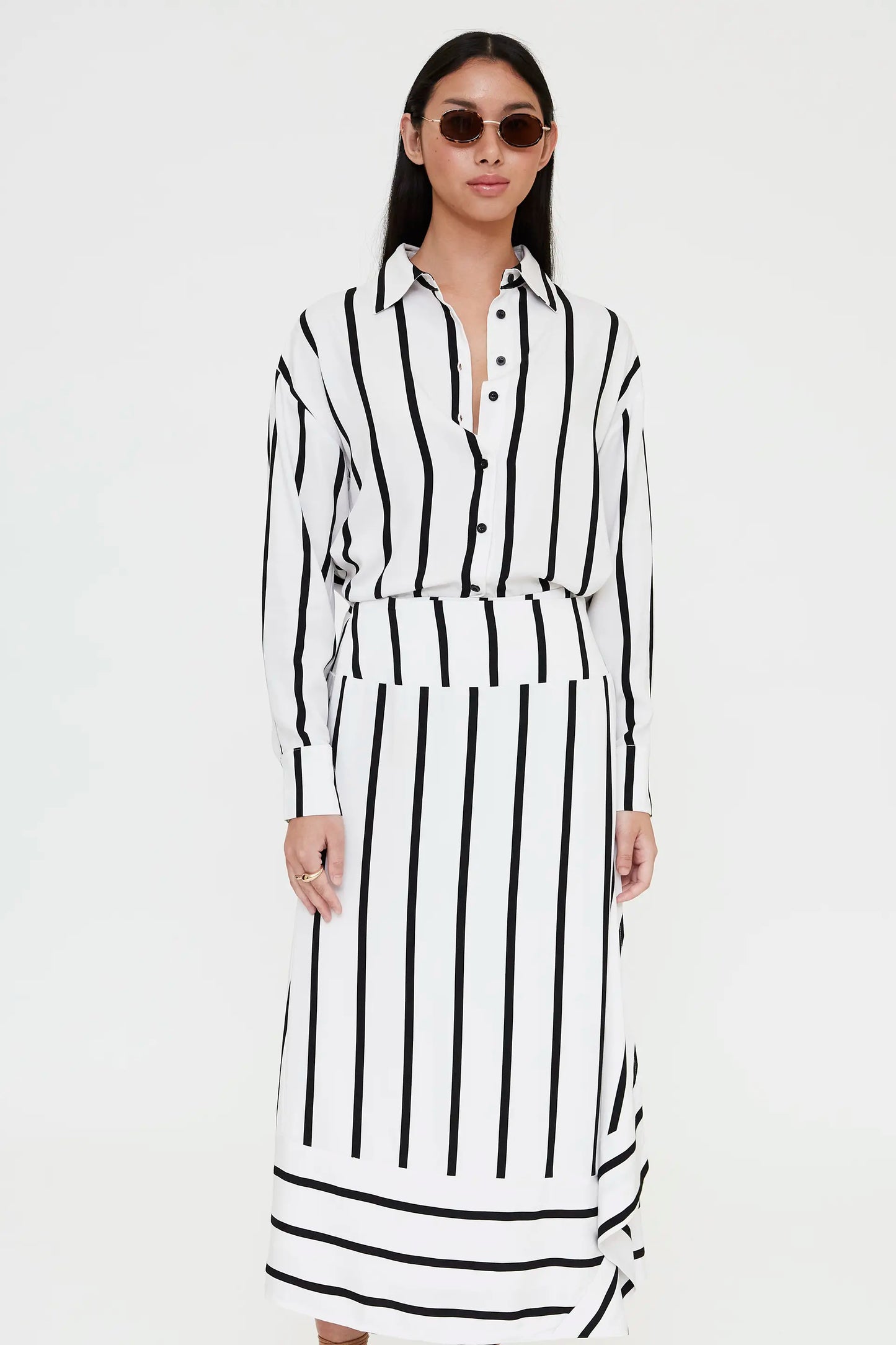 Camisa con estampado Grimaud White