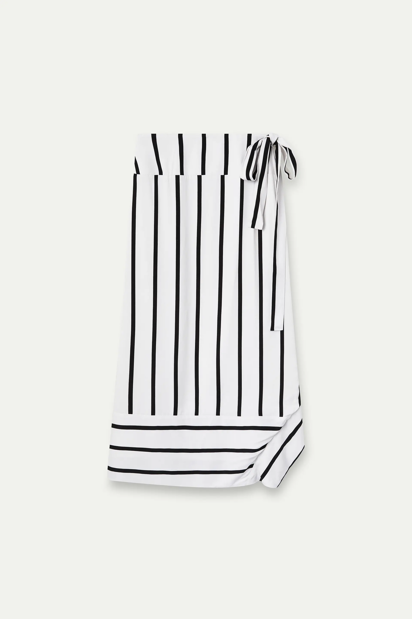 Falda midi con estampado Grimaud White