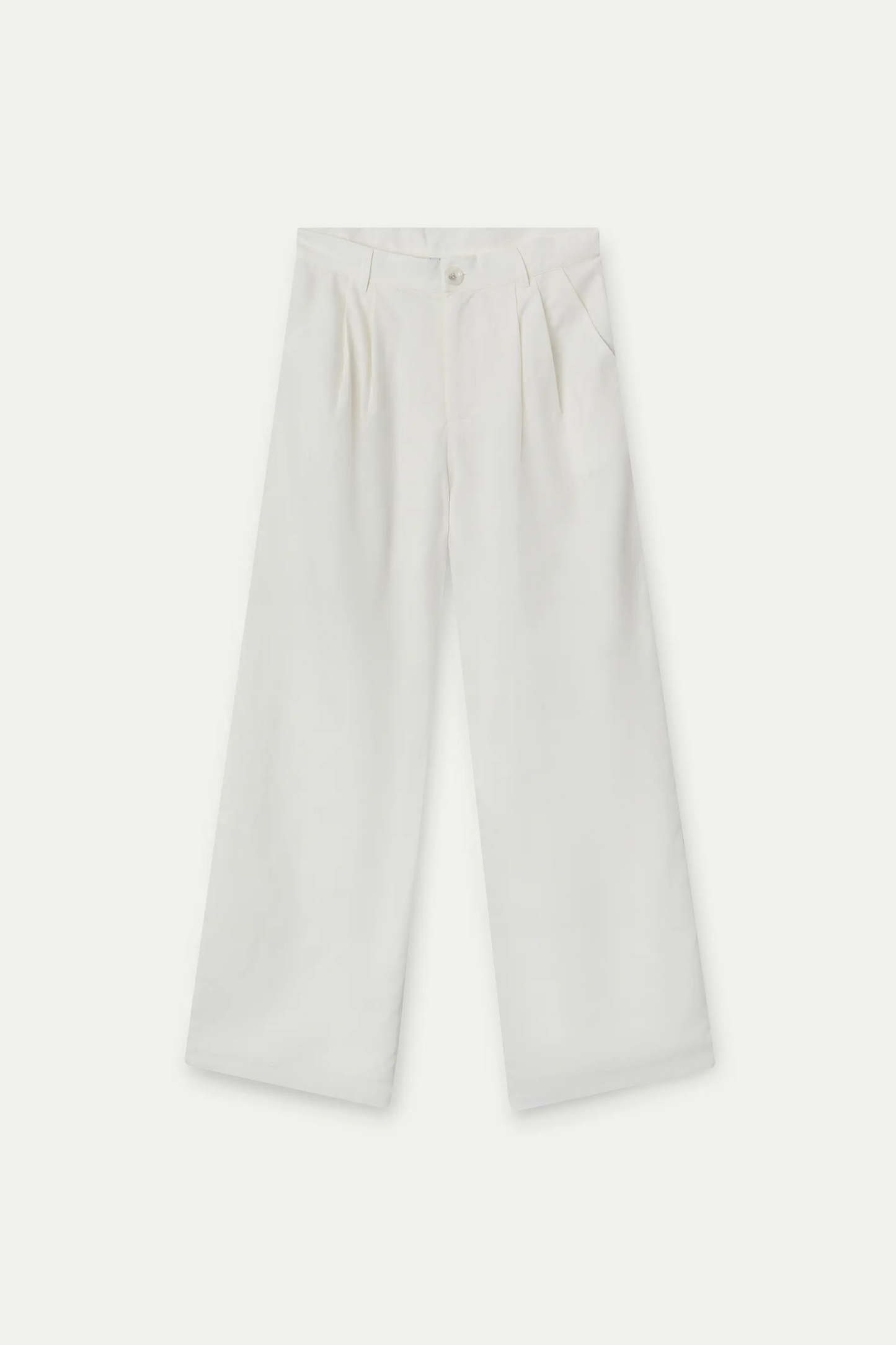 Pantalón wide leg blanco